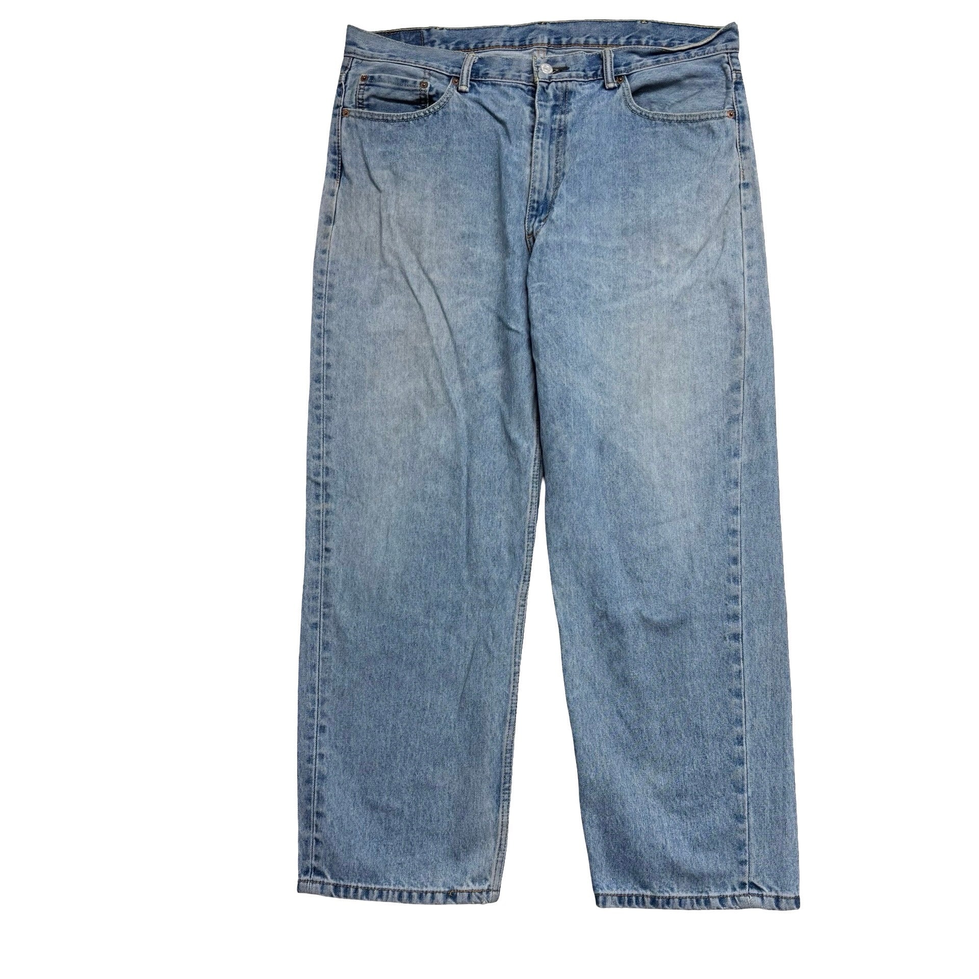 Levis 550 Jeans W40 L30 Mens Light Blue Baggy Relaxed Straight Fit Denim
