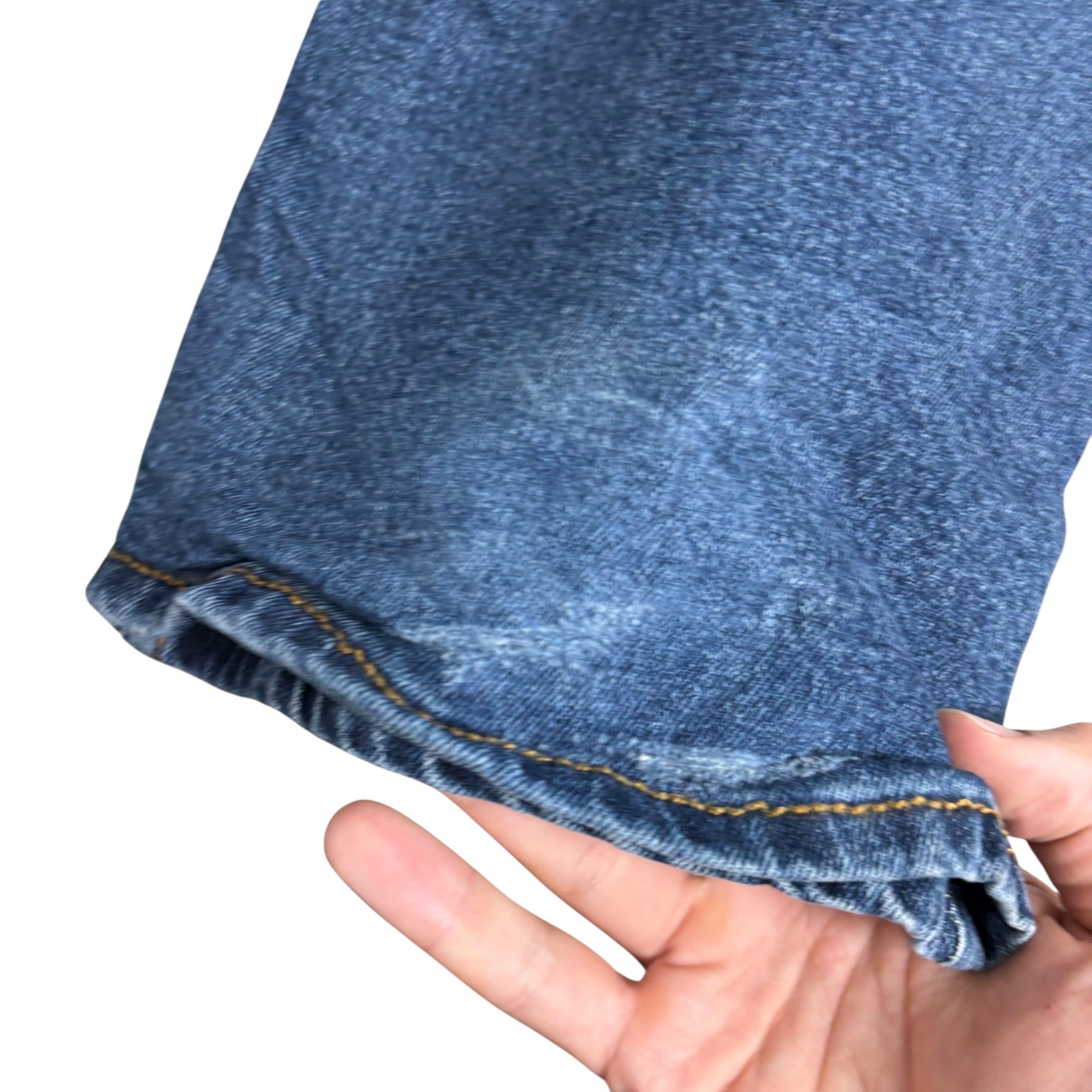 Levis Denizen Jeans W36 L30 Mens Mid Blue Relaxed Straight Fit Stretch