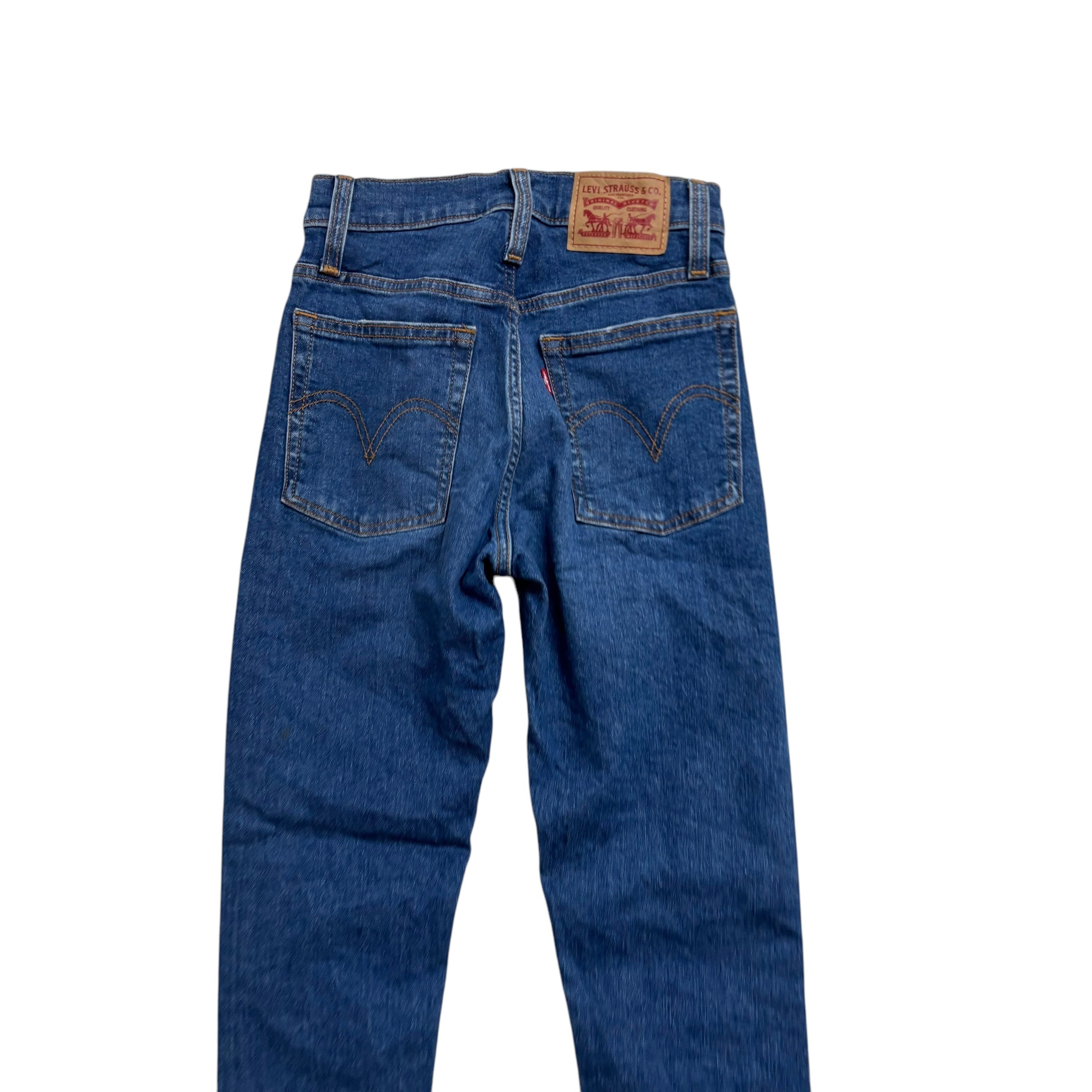 Levis Wedge Skinny Jeans W23 L27 Womens Mid Blue Stretch Denim