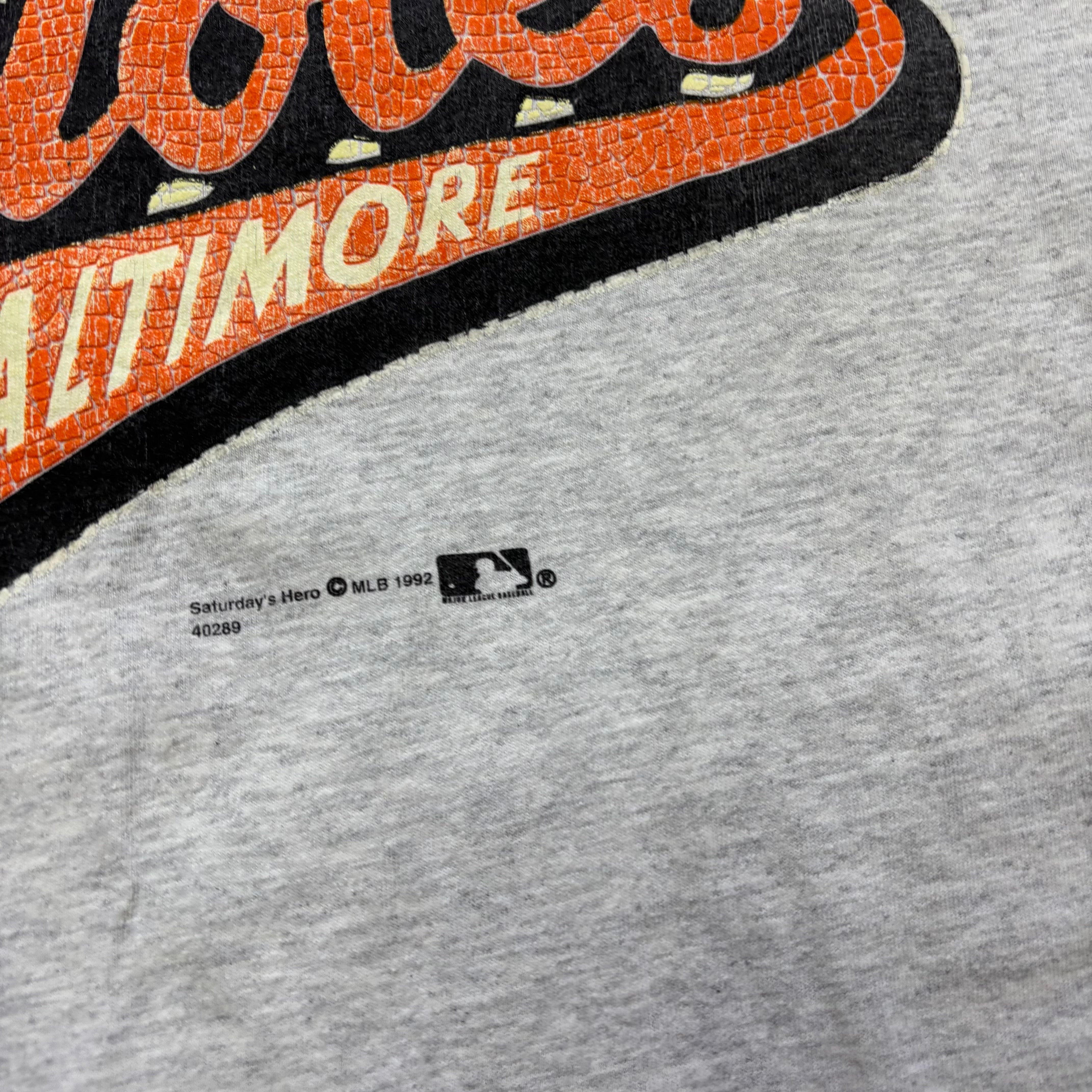 Vintage T Shirt Mens Small Grey Single Stitch Graphic Print 90s Baseball