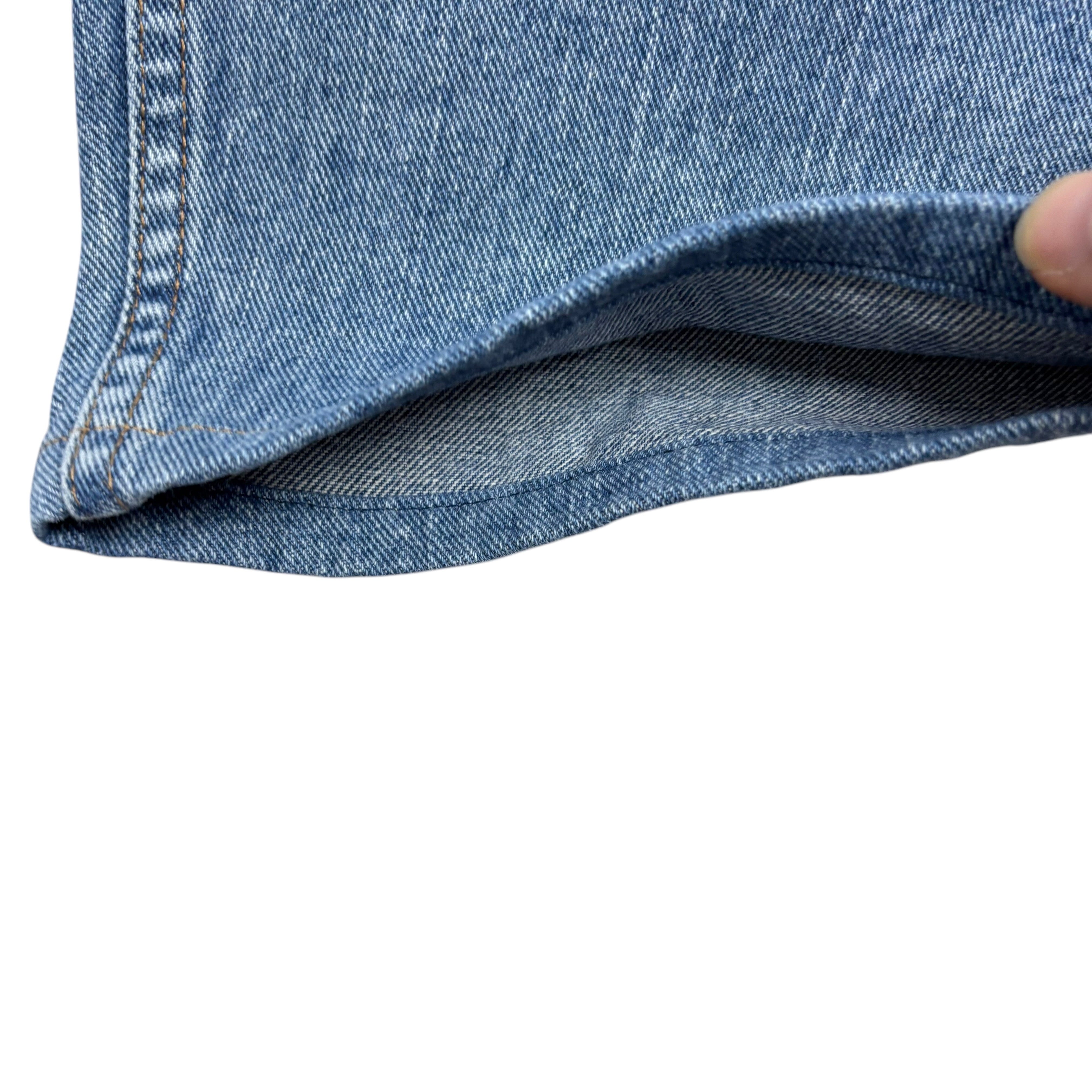 Lee Jeans W42 L30 Mens Mid Blue Regular Straight Fit Denim (E)