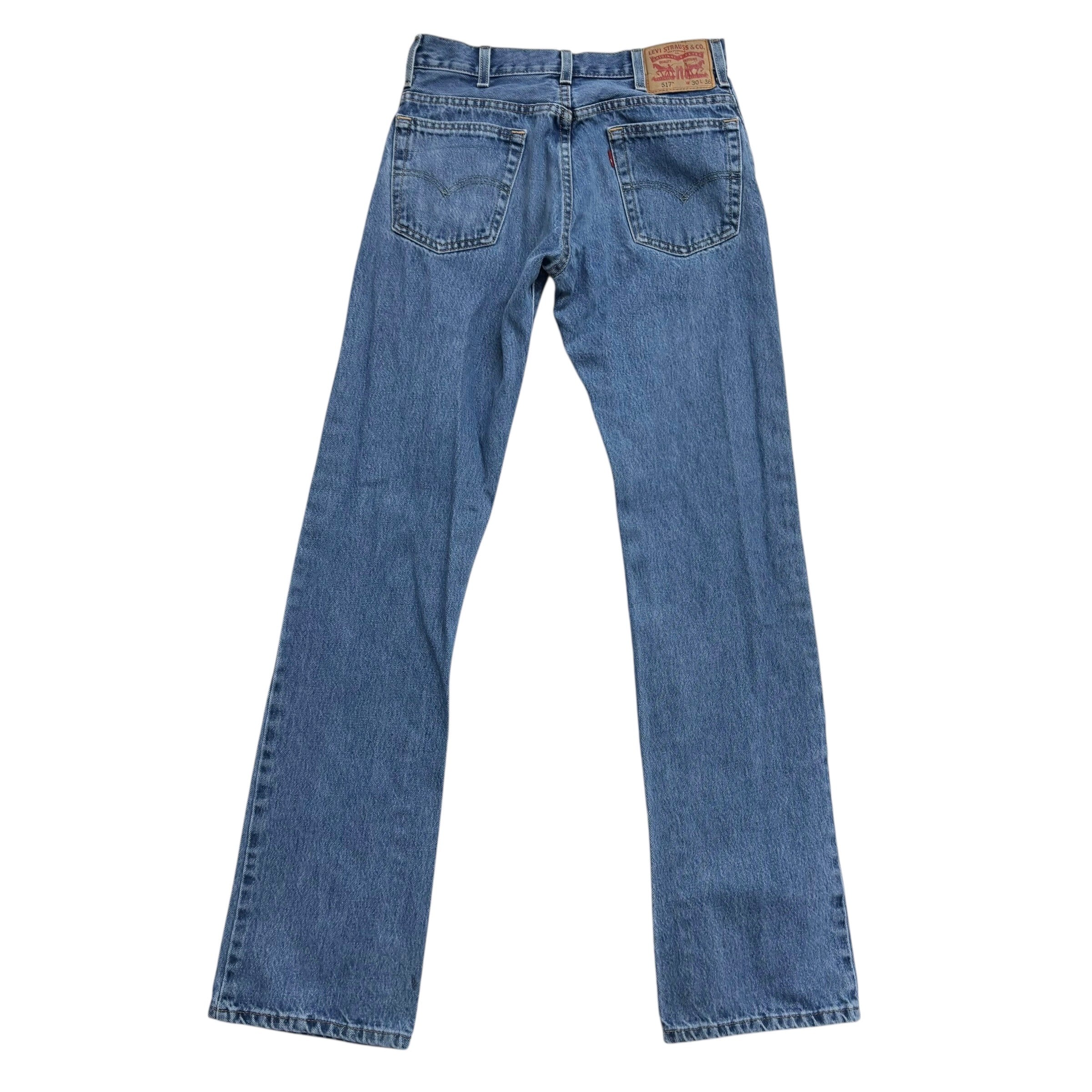 Levis 517 Jeans W29 L36 Mens Light Blue Regular Bootcut Fit Denim