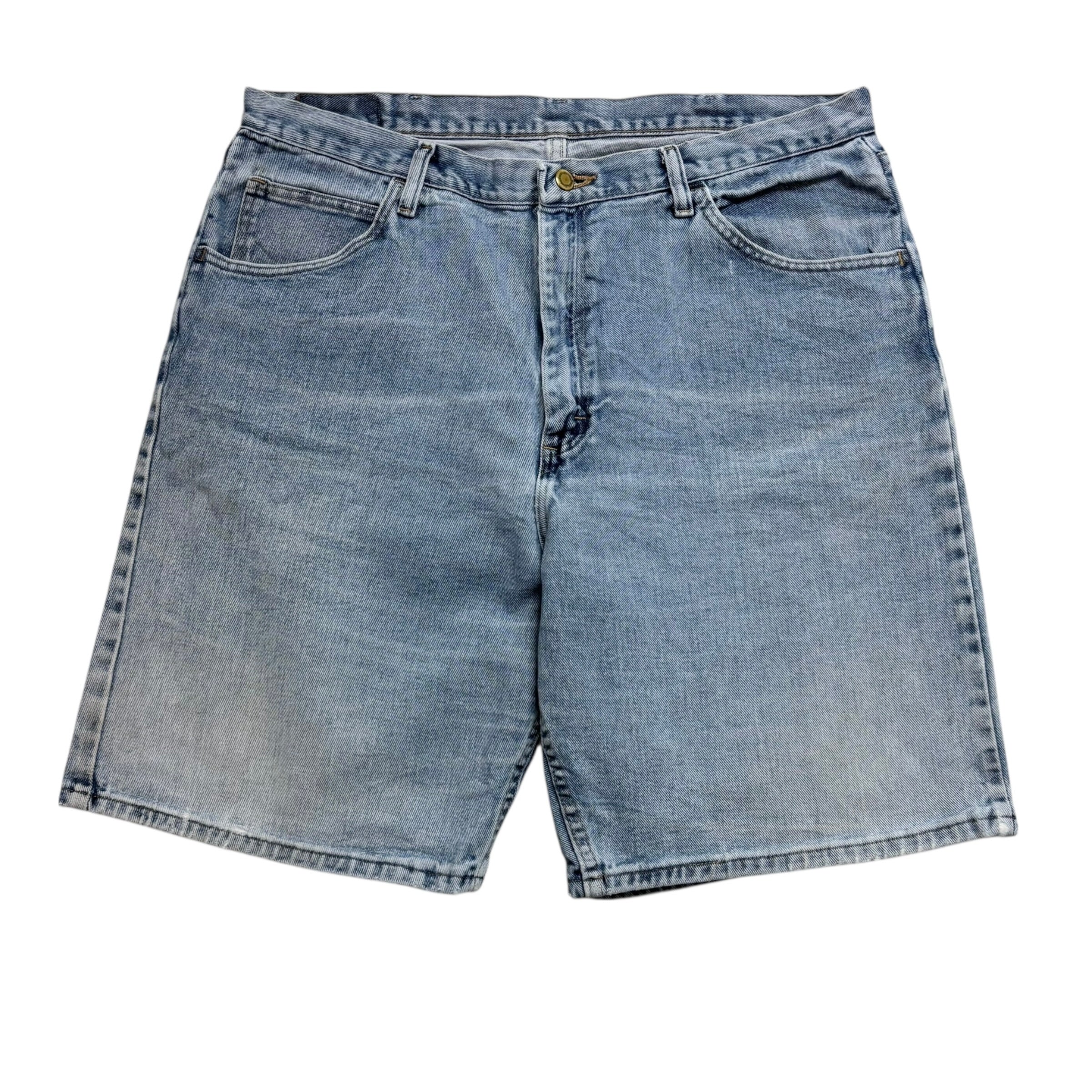 Wrangler Baggy Jorts W38 Mens Denim Shorts Light Blue Relaxed Fit