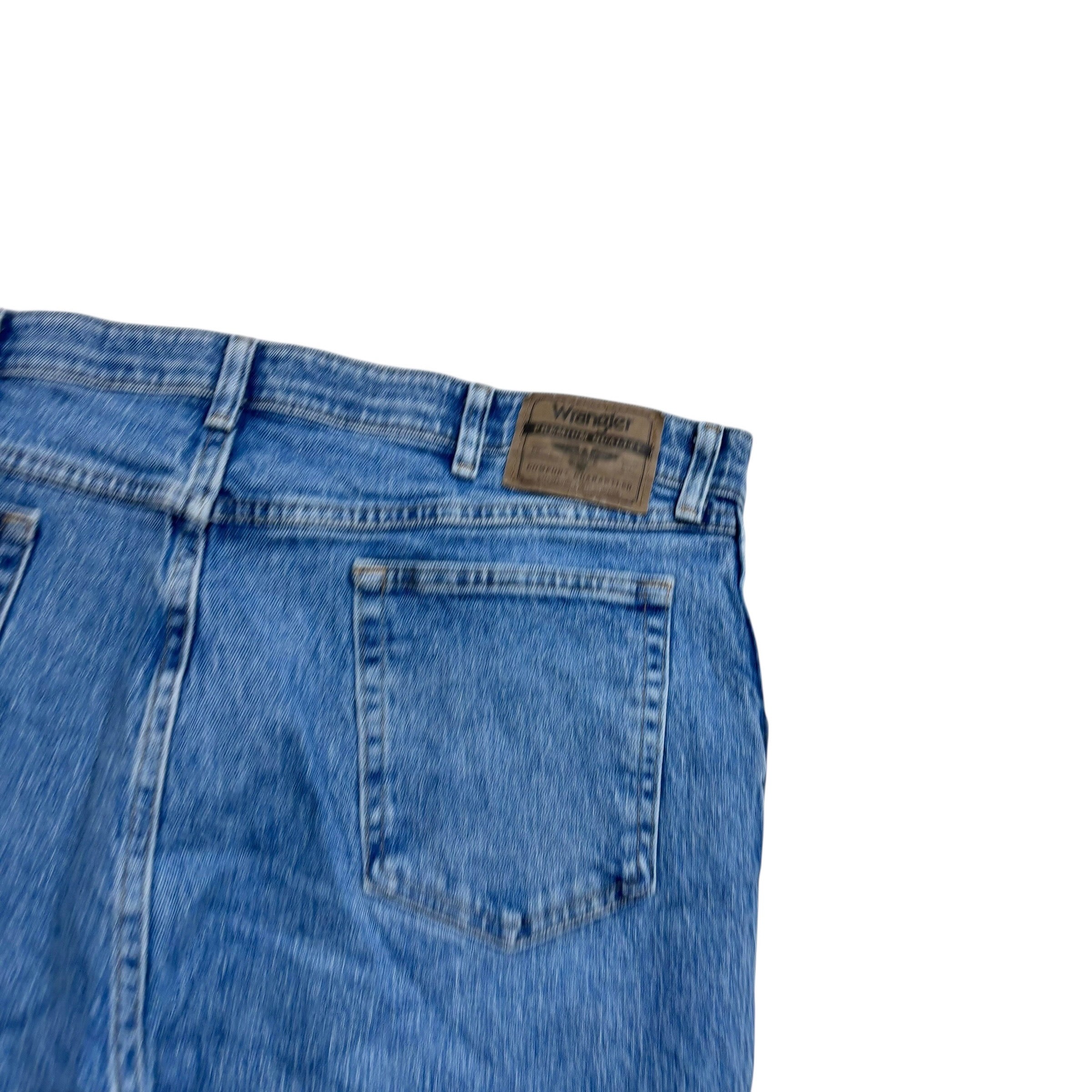 Wrangler Jeans W40 L29 Mens Light Blue Regular Straight Fit Stretch Denim