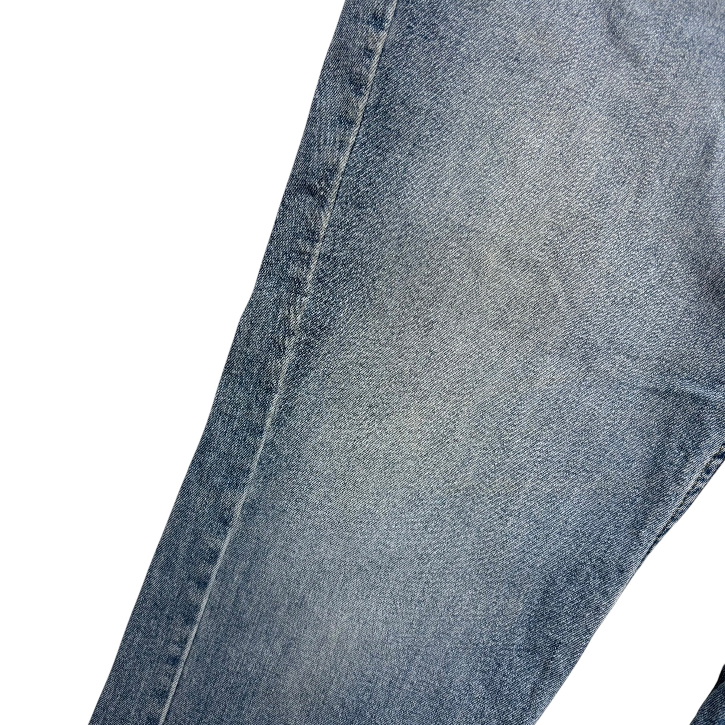 Levis Denizen Jeans W36 L31 Mens Light Blue Relaxed Straight Fit Stretch Denim