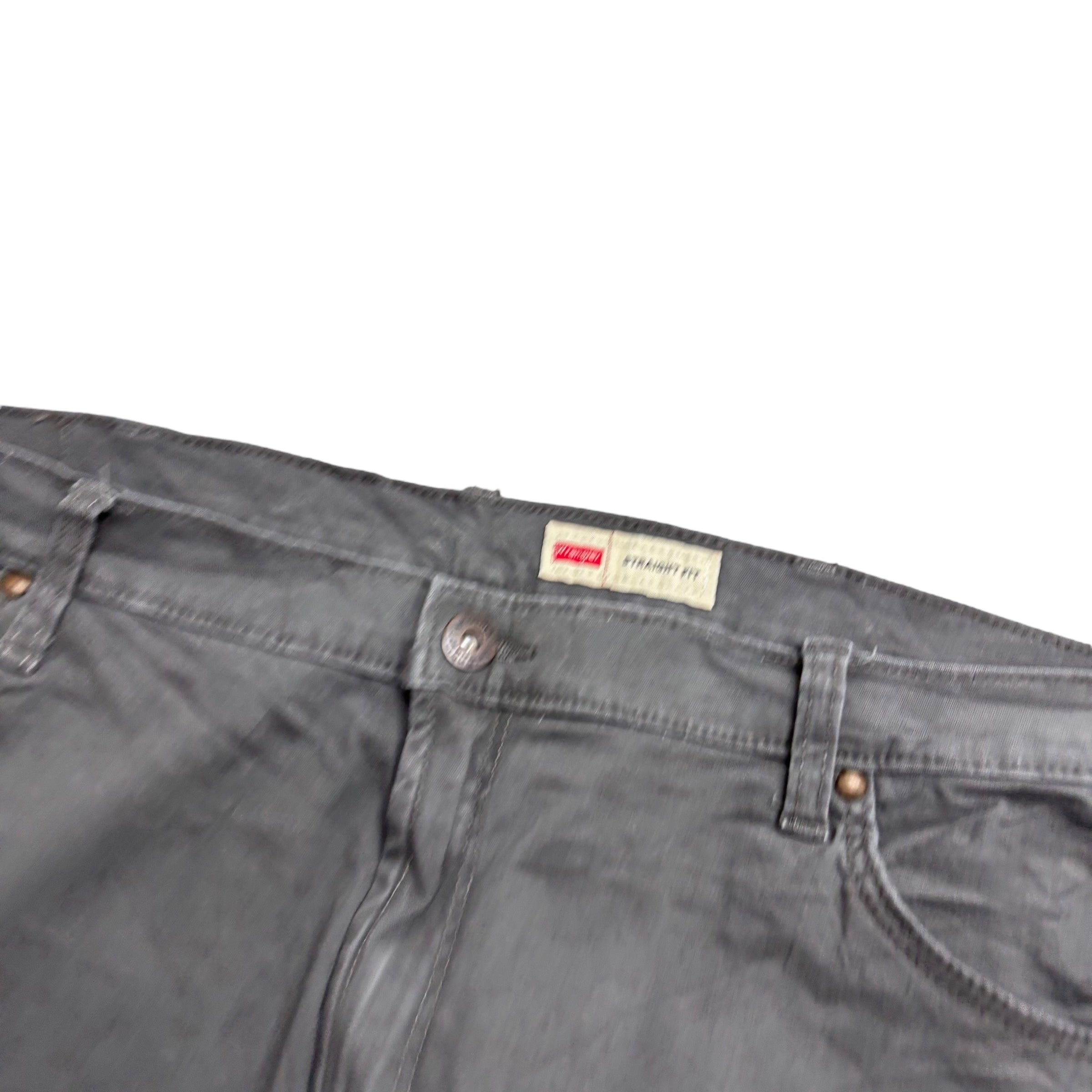 Wrangler Trousers W40 L30 Mens Grey Regular Straight Fit Stretch Pants (E)