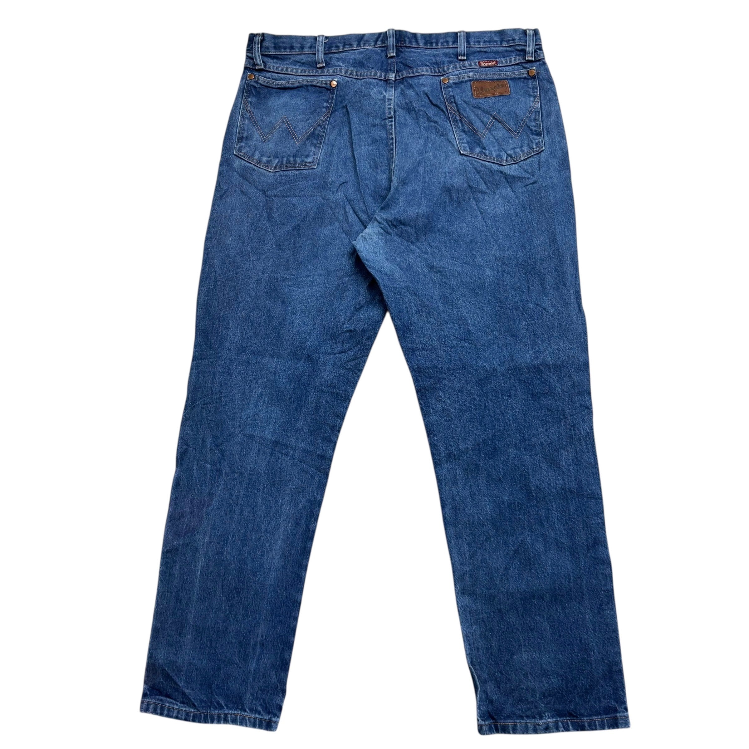 Wrangler Jeans Cowboy Cut W40 L32 Mens Mid Blue 31MWZ Relaxed Fit Denim (E)