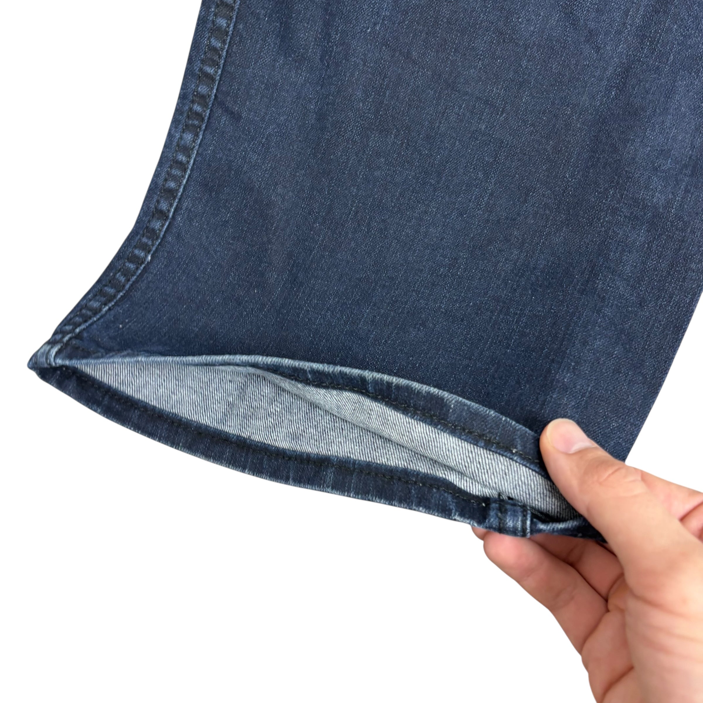 Levis 569 Jeans W38 L30 Mens Navy Blue Baggy Relaxed Fit Stretch Denim