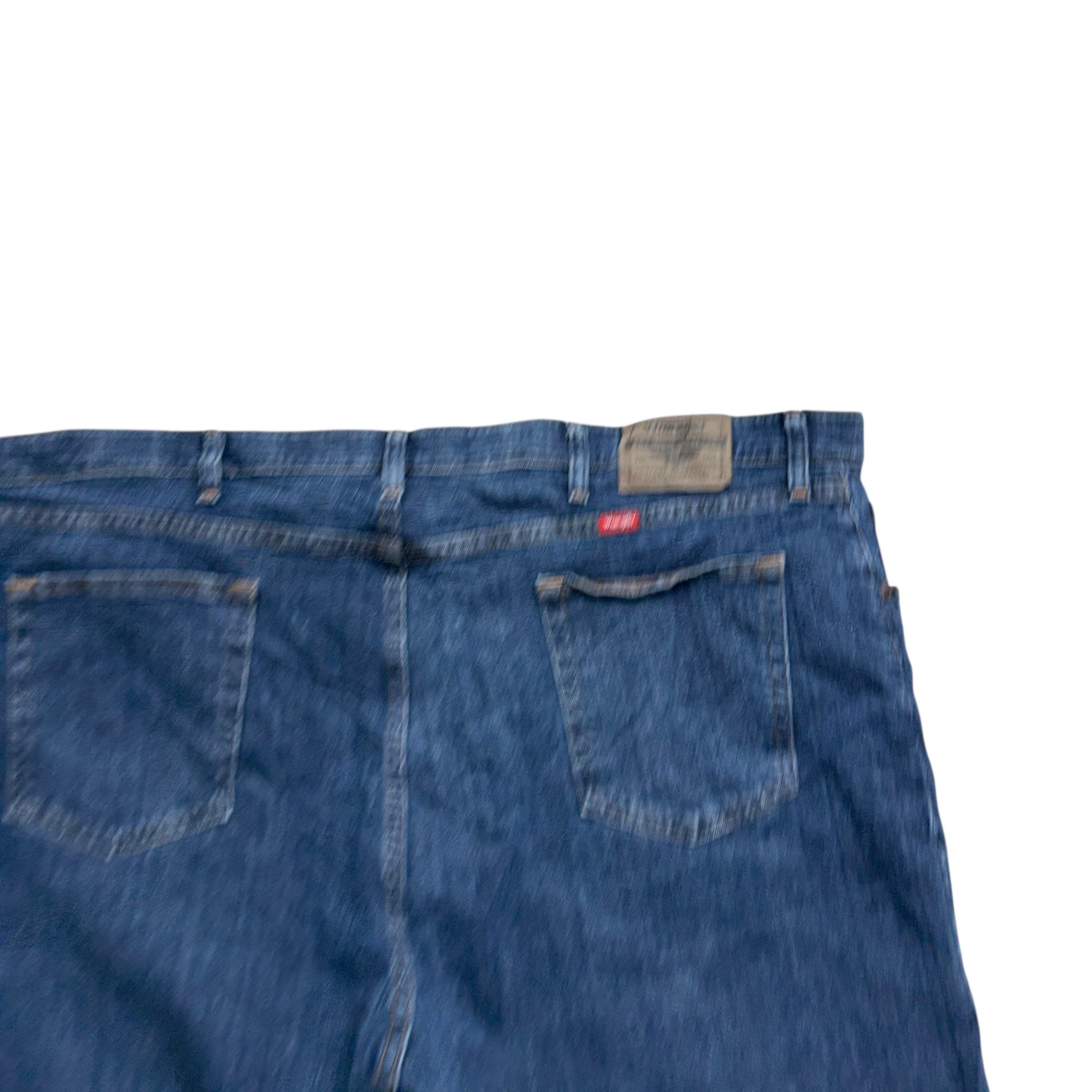 Wrangler Denim Shorts W46 Mens Dark Blue 7in Regular Fit Stretch