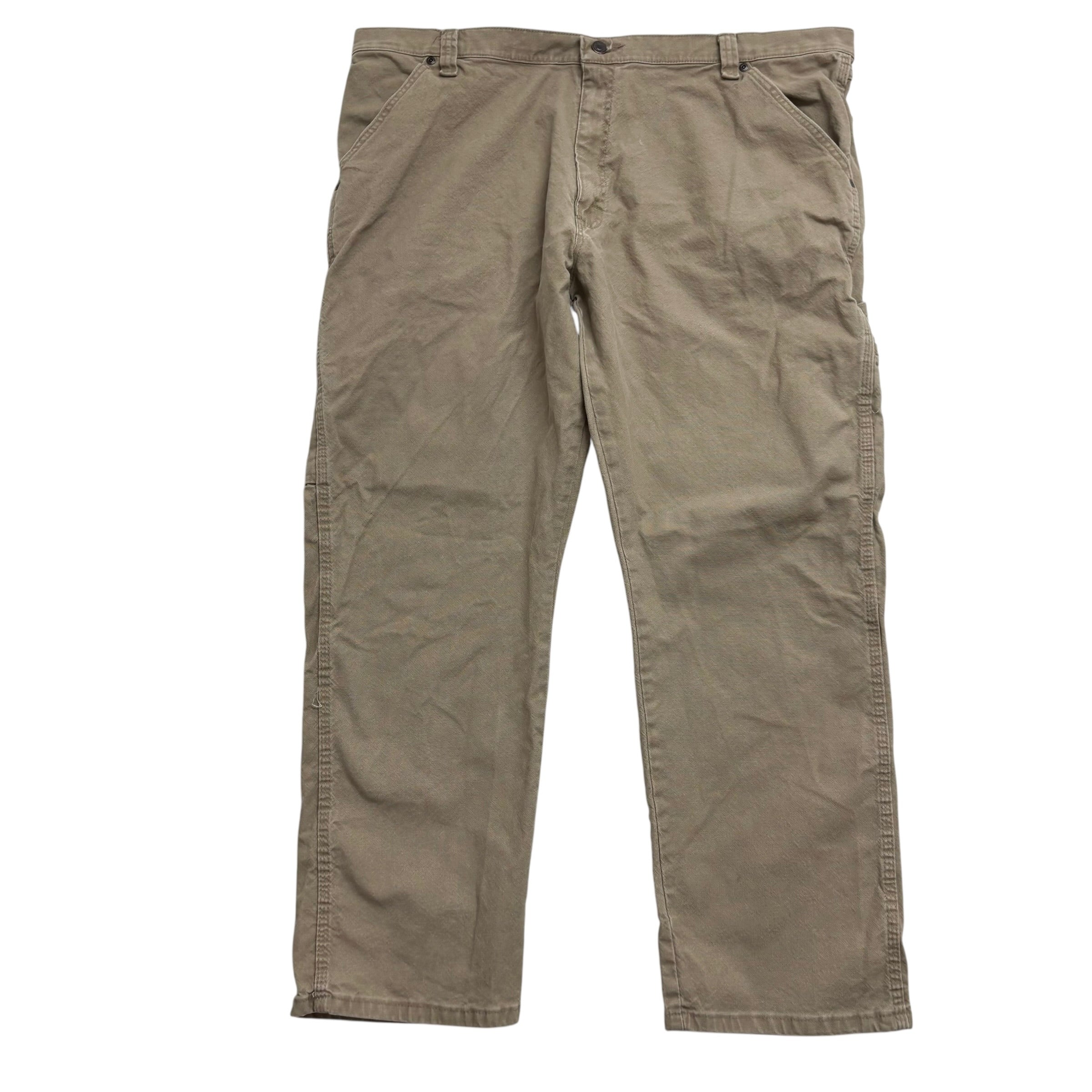 Wrangler Carpenter Jeans W42 L30 Mens Beige Relaxed Fit Stretch Denim