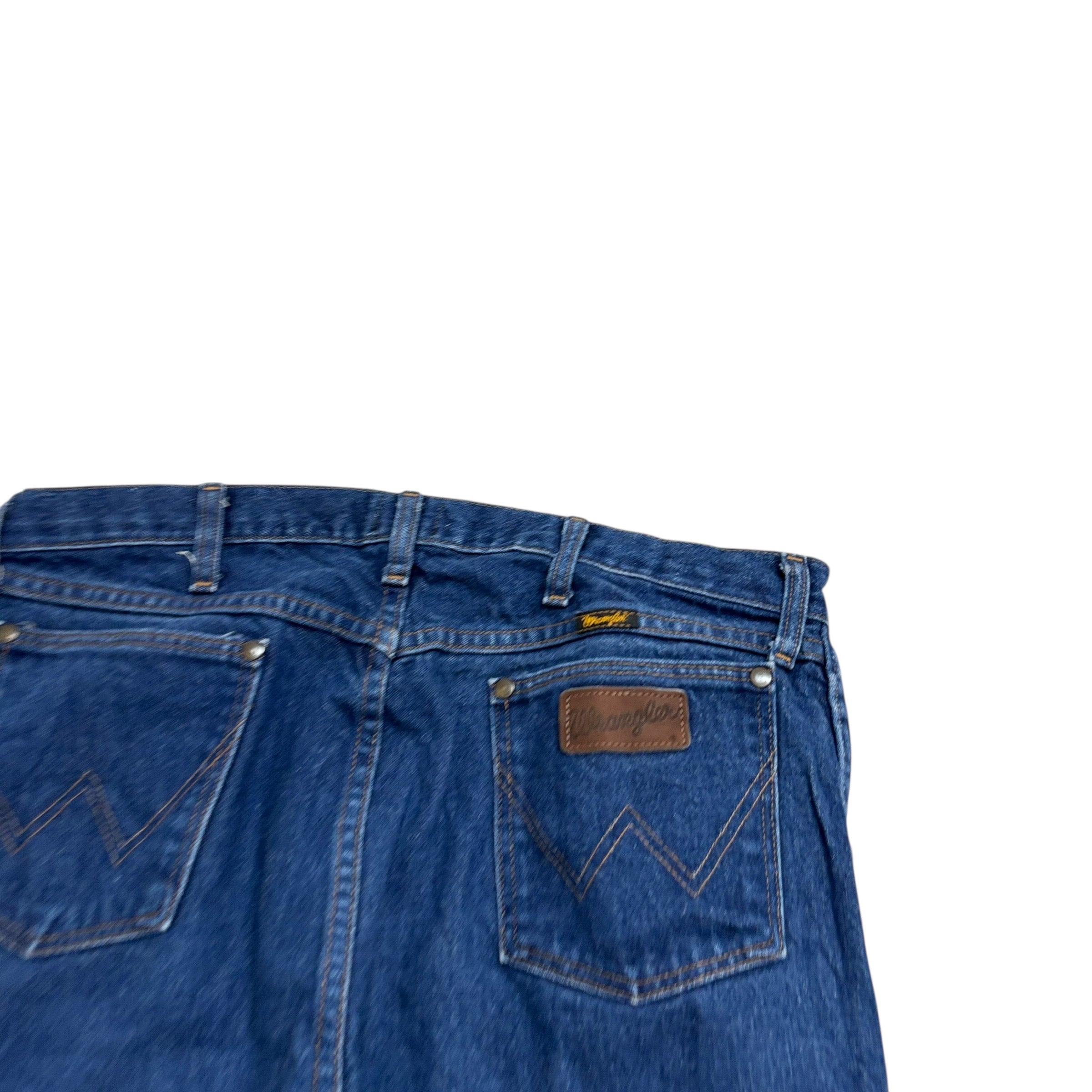 Wrangler Jeans Cowboy Cut W35 L32 Mens Mid Blue 47MWZ Original Fit Denim (E)