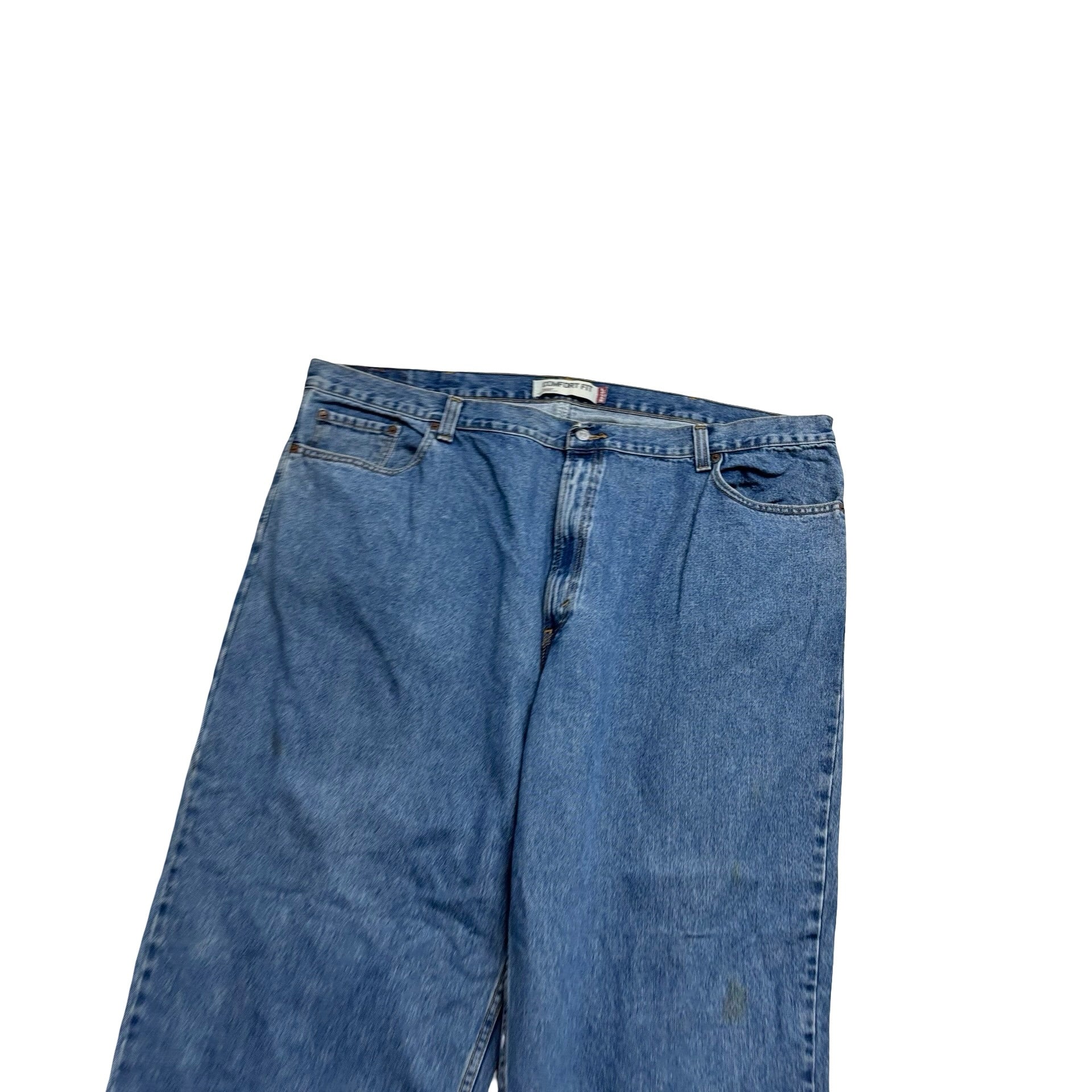 Levis 560 Jeans W46 L30 Mens Mid Blue Baggy Relaxed Comfort Fit Vintage Denim