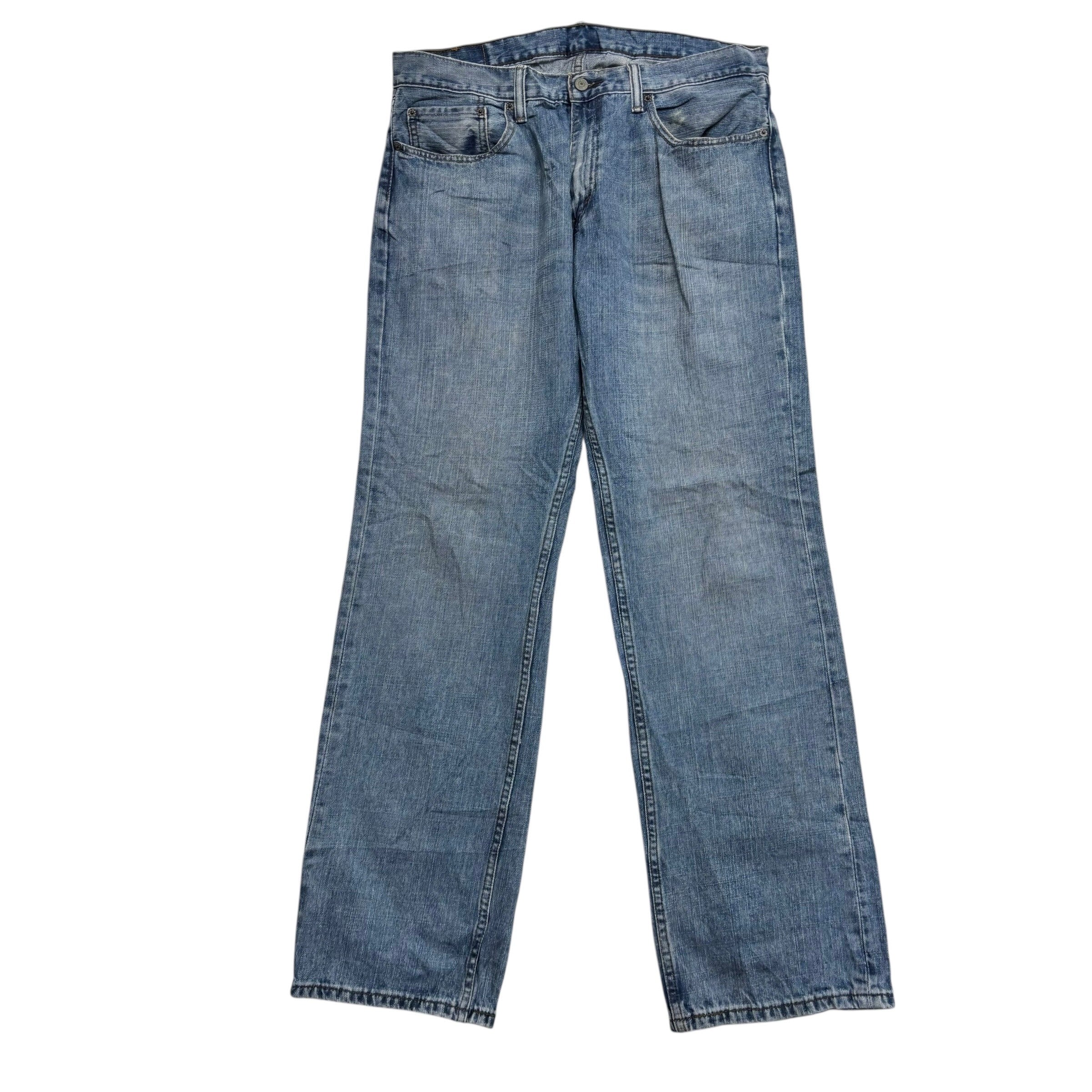 Levis 559 Jeans W34 L33 Mens Mid Blue Baggy Relaxed Straight Fit Denim