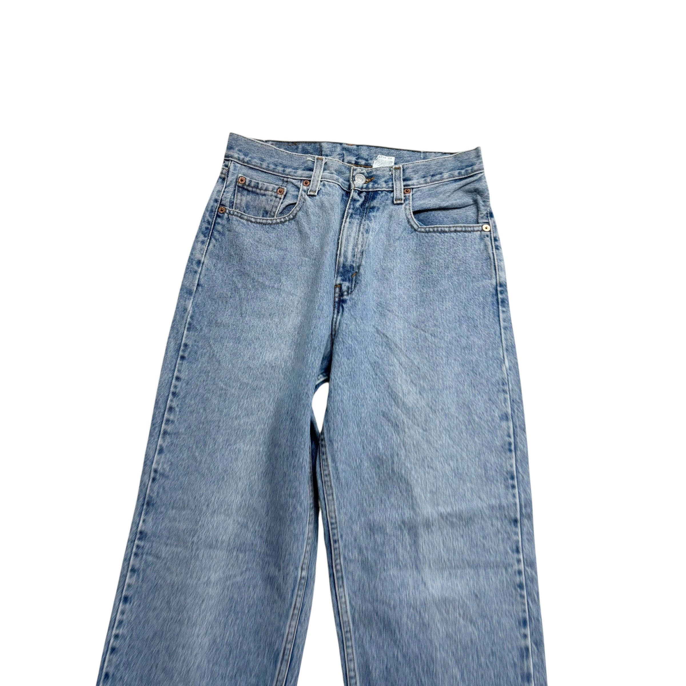Levis 560 Jeans W28 L32 Womens Light Blue Relaxed Straight Vintage Denim