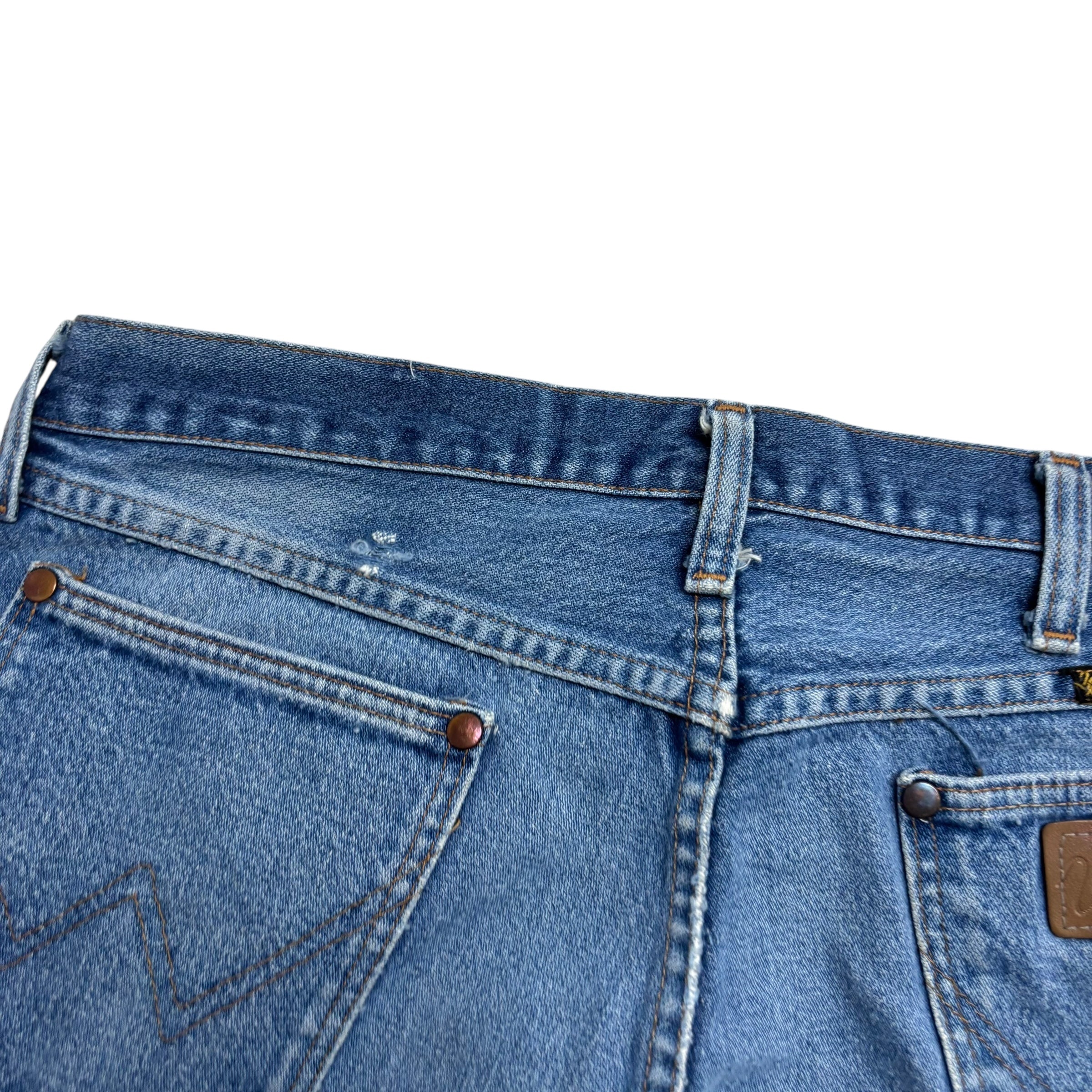 Wrangler Jeans Cowboy Cut W32 L34 Mens Mid Blue 13MWZ USA Made Vintage (F)