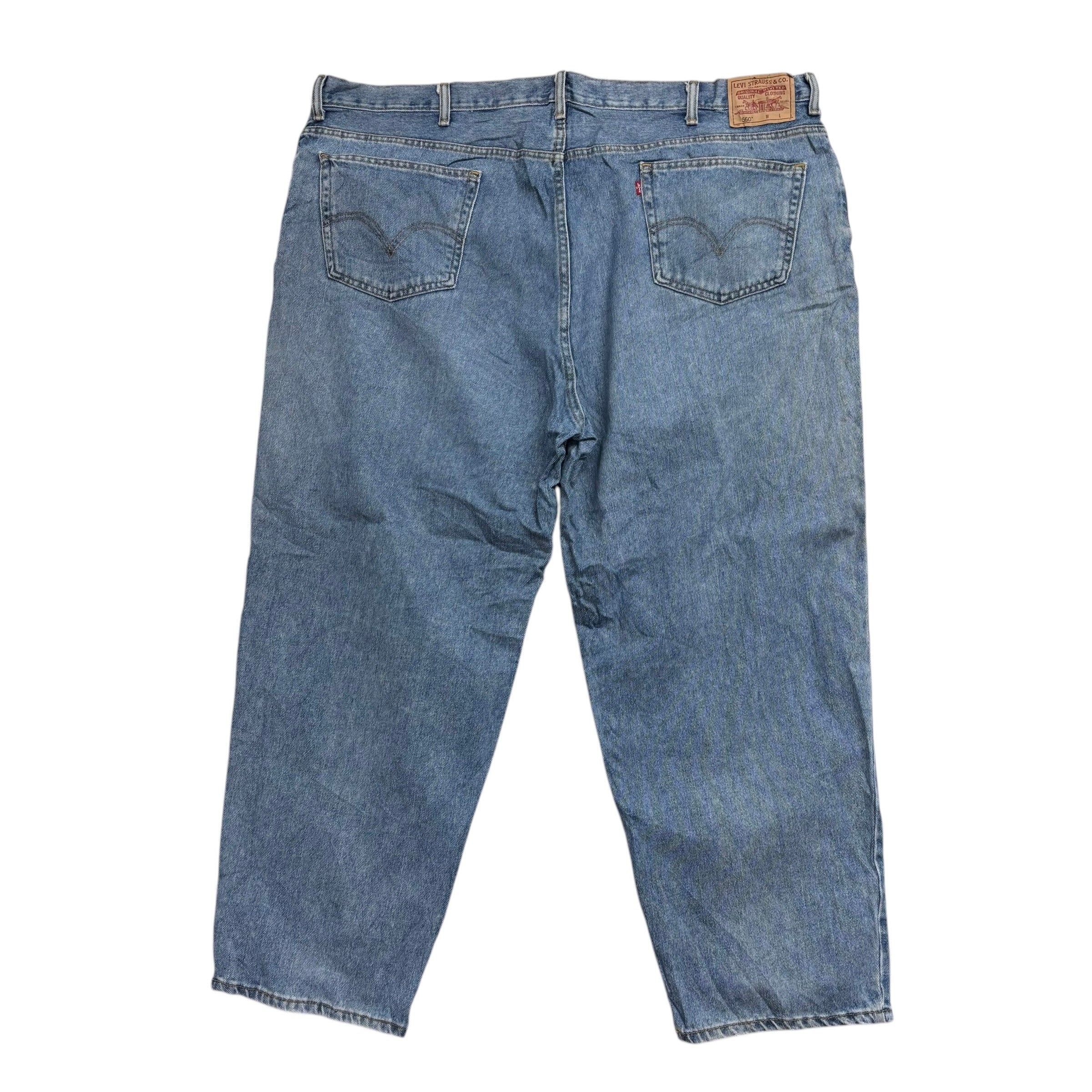 Levis 560 Jeans W50 L30 Mens Light Blue Baggy Relaxed Comfort Fit Vintage Denim