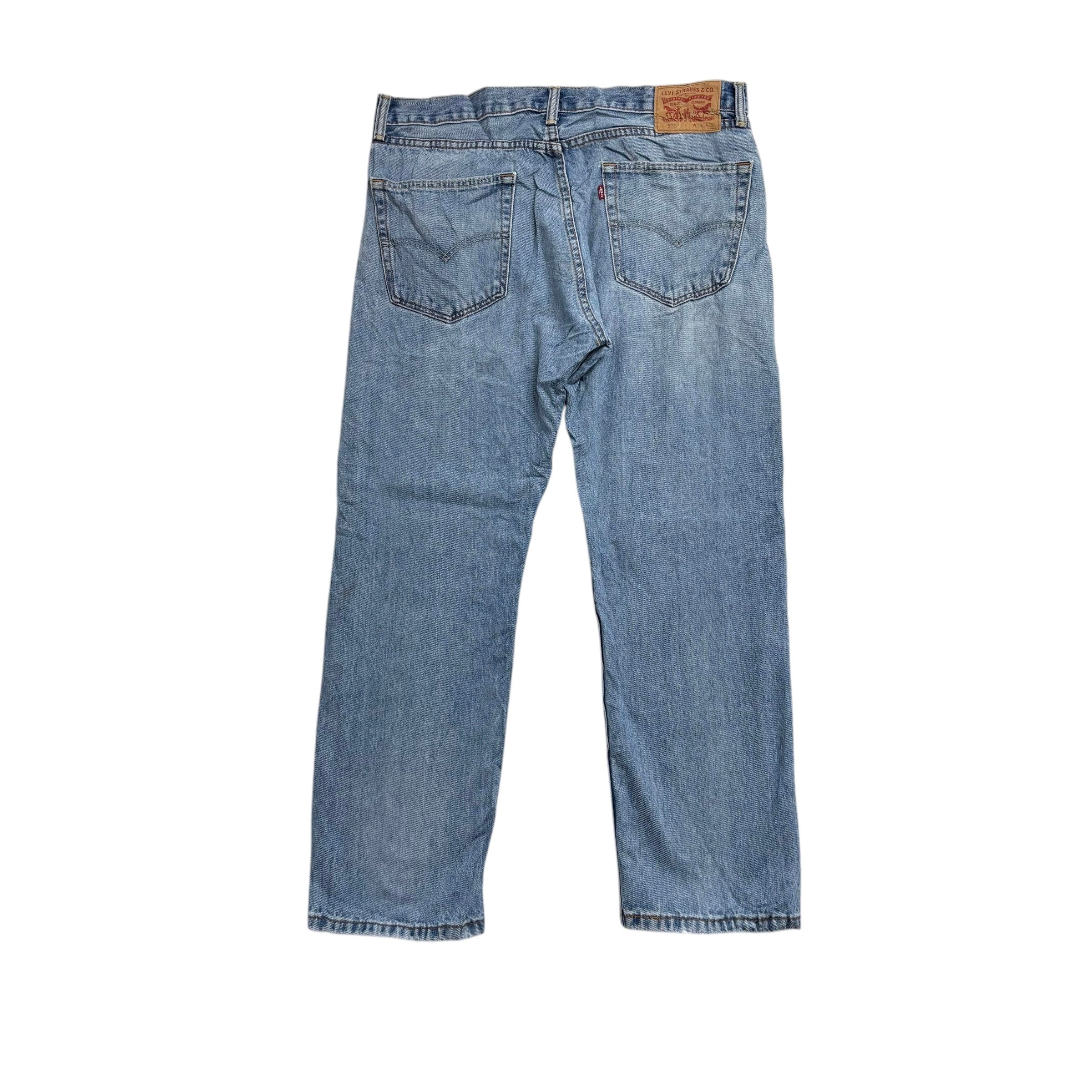 Levis 505 Jeans W36 L30 Mens Light Blue Regular Straight Fit Denim