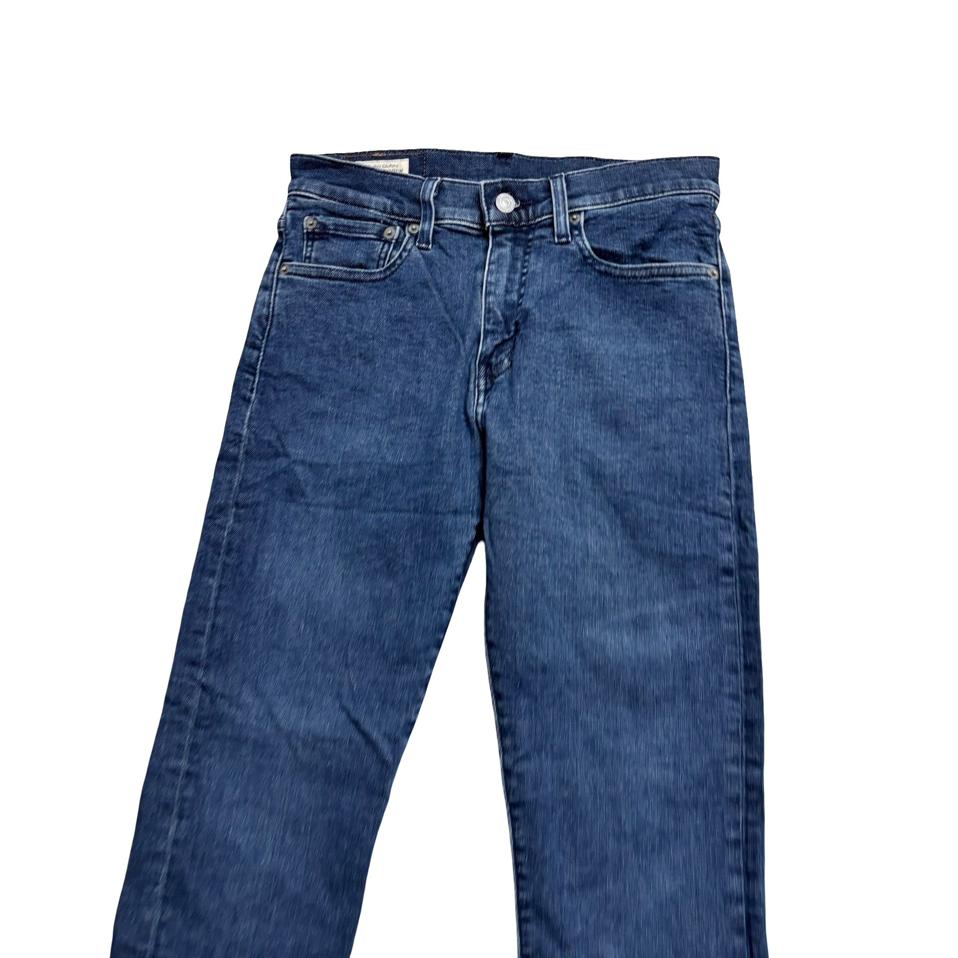 Levis 512 Jeans W28 L32 Mens Navy Blue Slim Tapered Fit Stretch Denim (E)