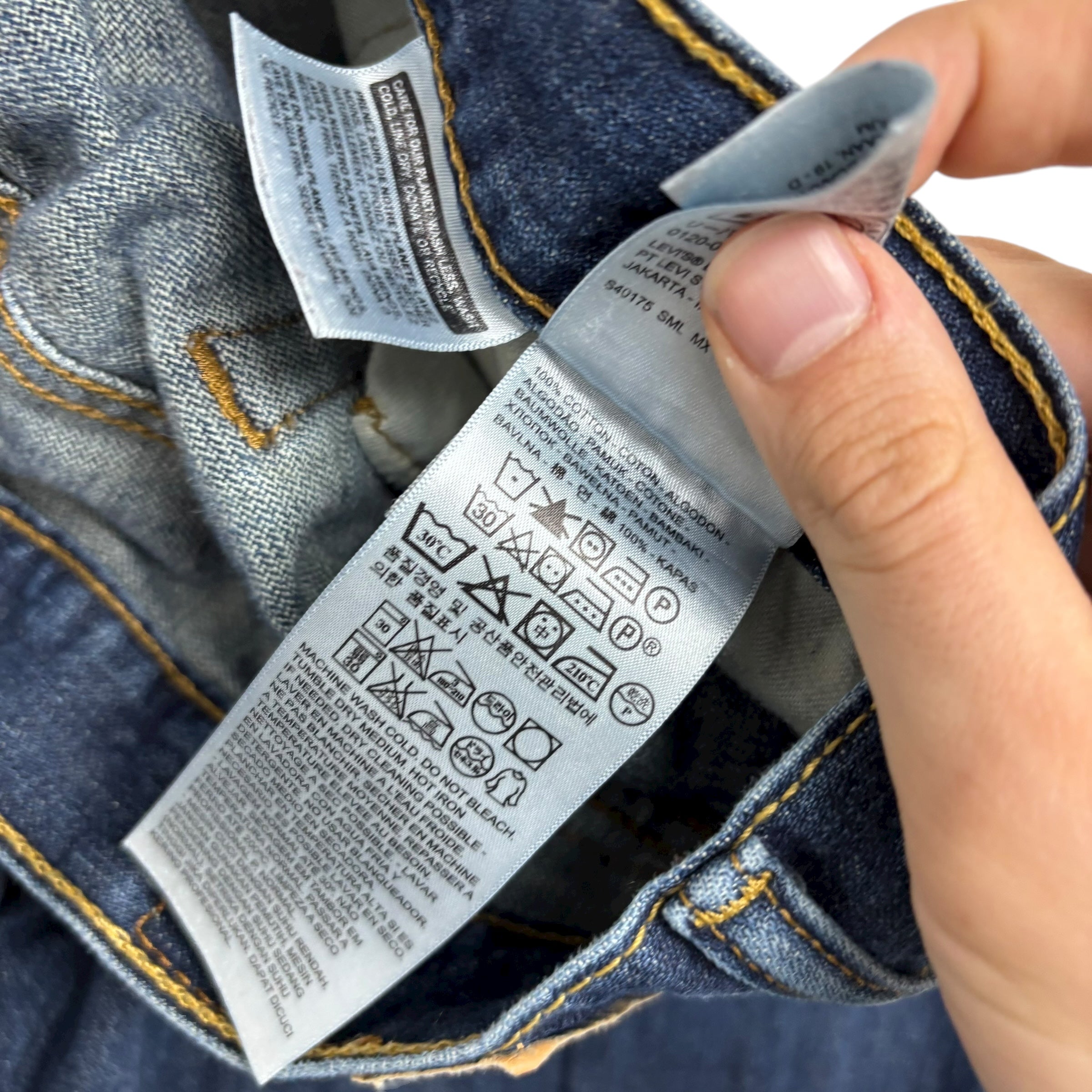 Levis 514 Jeans W34 L32 Mens Dark Blue Regular Straight Fit Denim