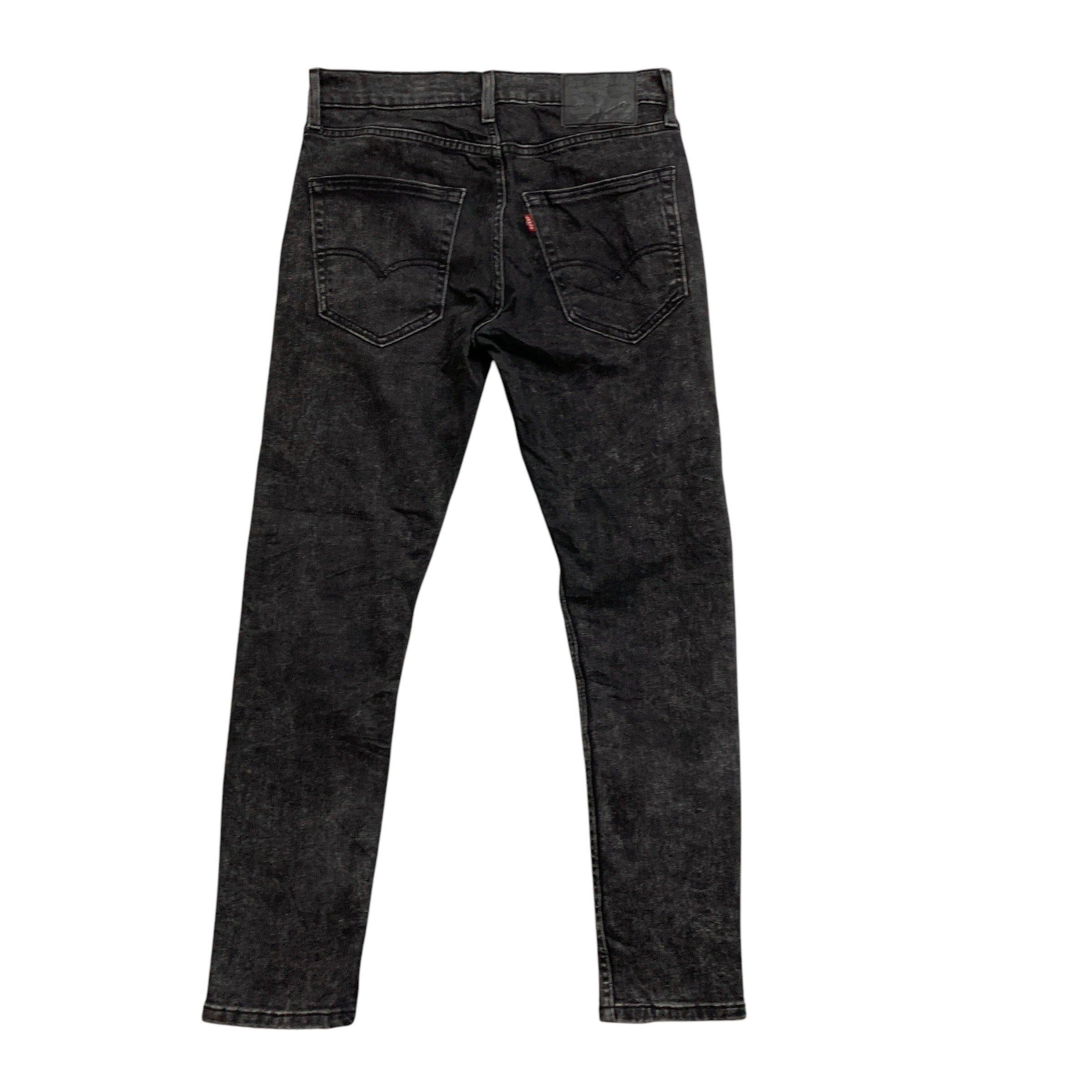 Levis 512 Jeans W30 L30 Mens Black Slim Tapered Fit Stretch Denim (E)