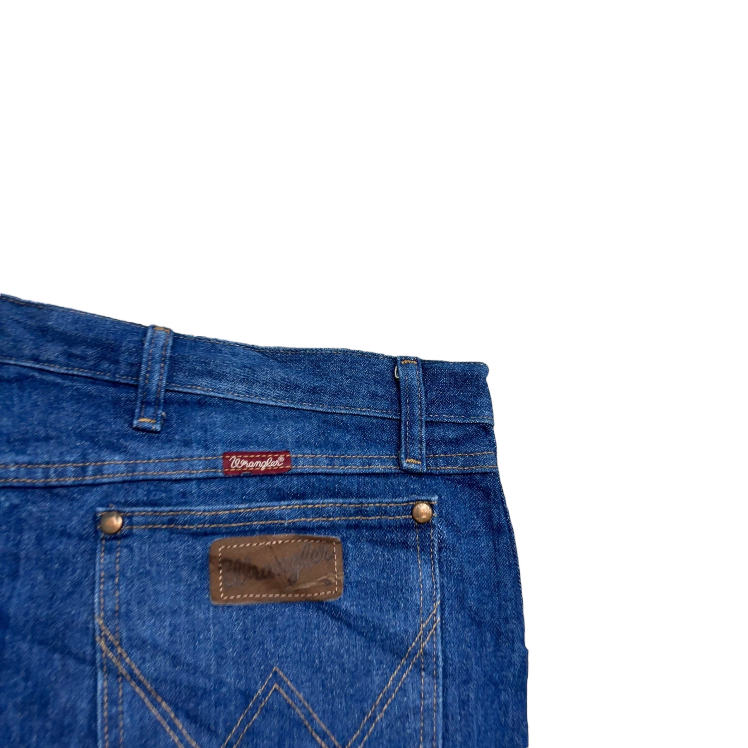 Wrangler Jeans Cowboy Cut W42 L35 Mens Dark Blue 31MWZ Original Fit Denim (E)