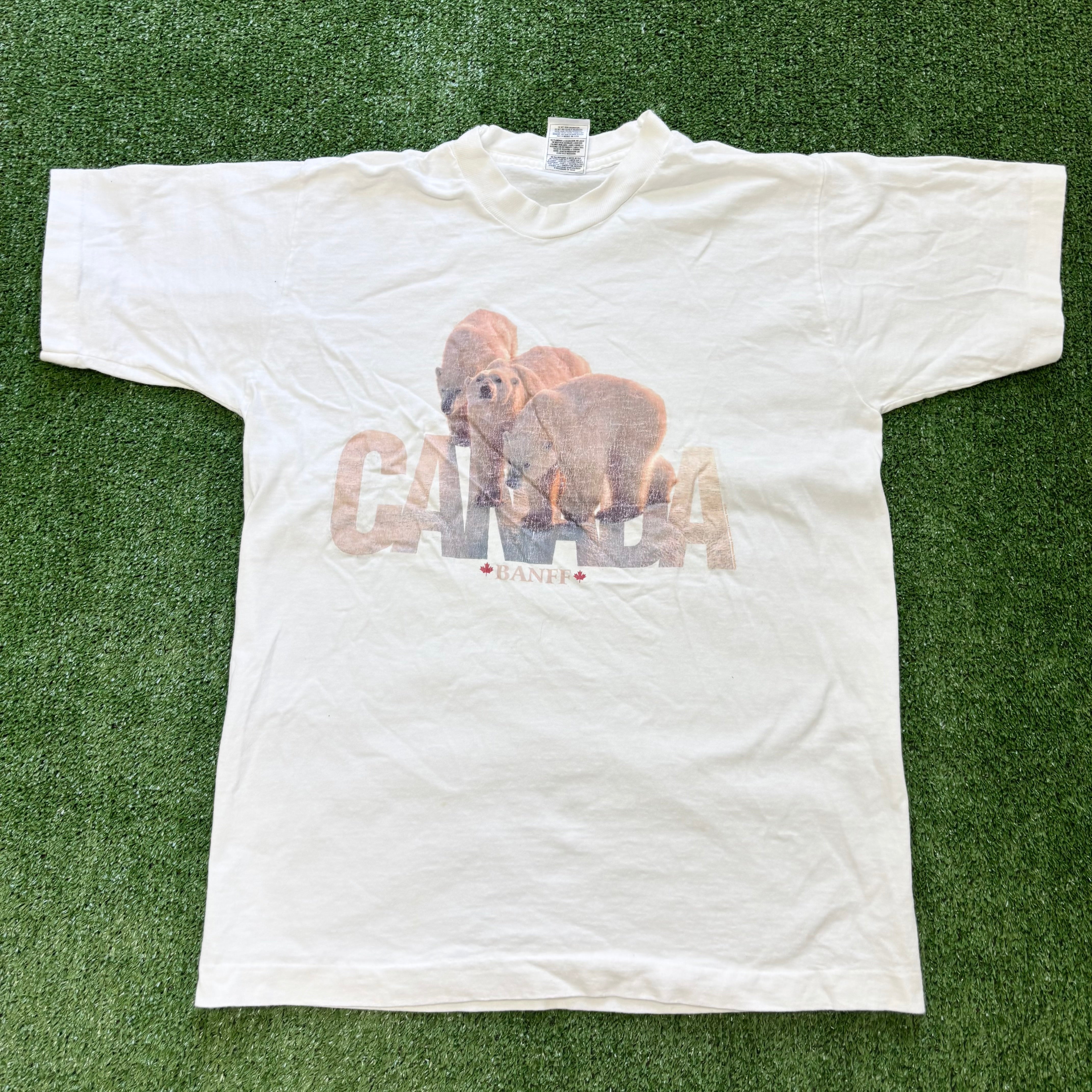 Vintage T Shirt Mens Small White Single Stitch Graphic Print 90s