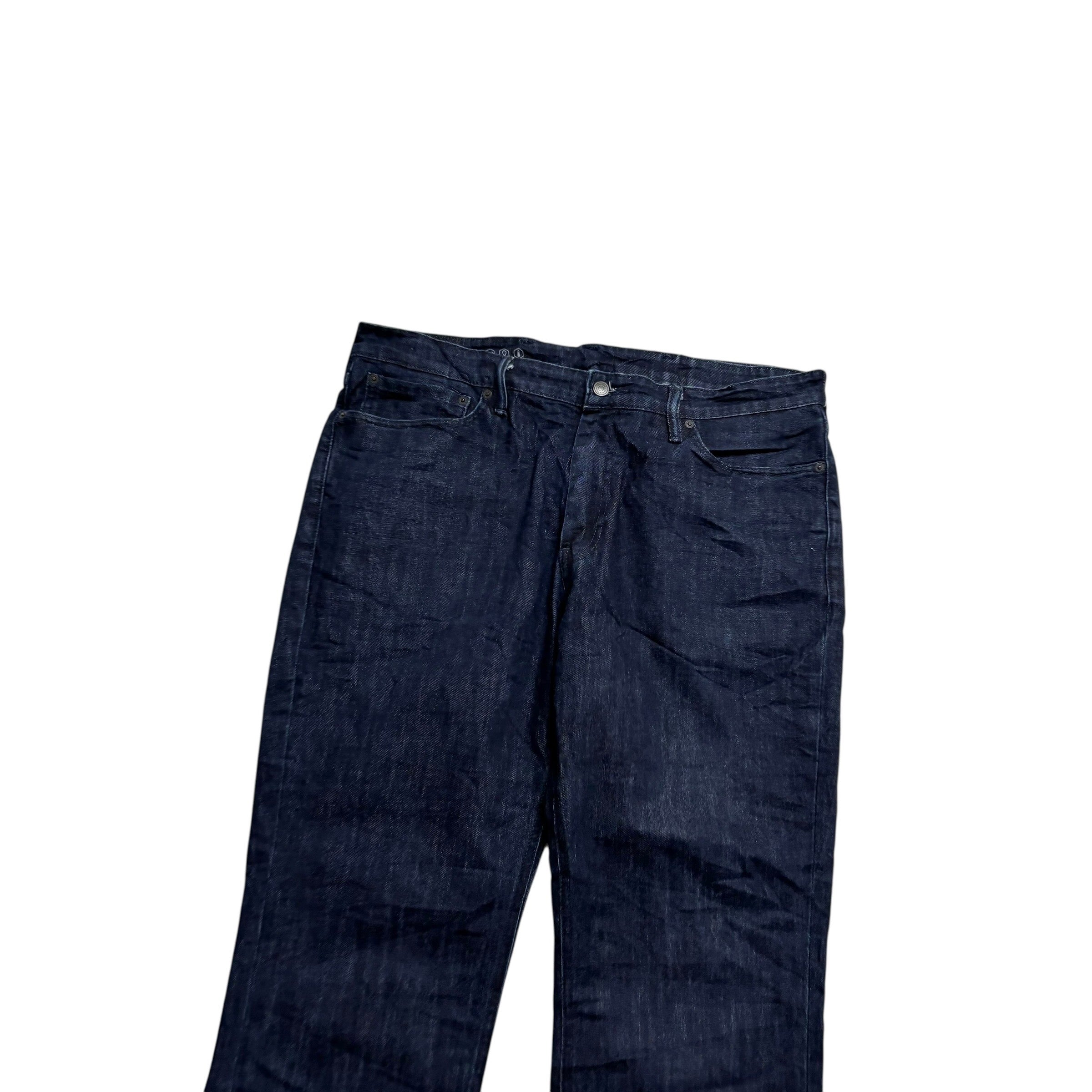 Levis Commuter Jeans W38 L30 Mens Navy Blue Straight Fit Stretch Denim (E)