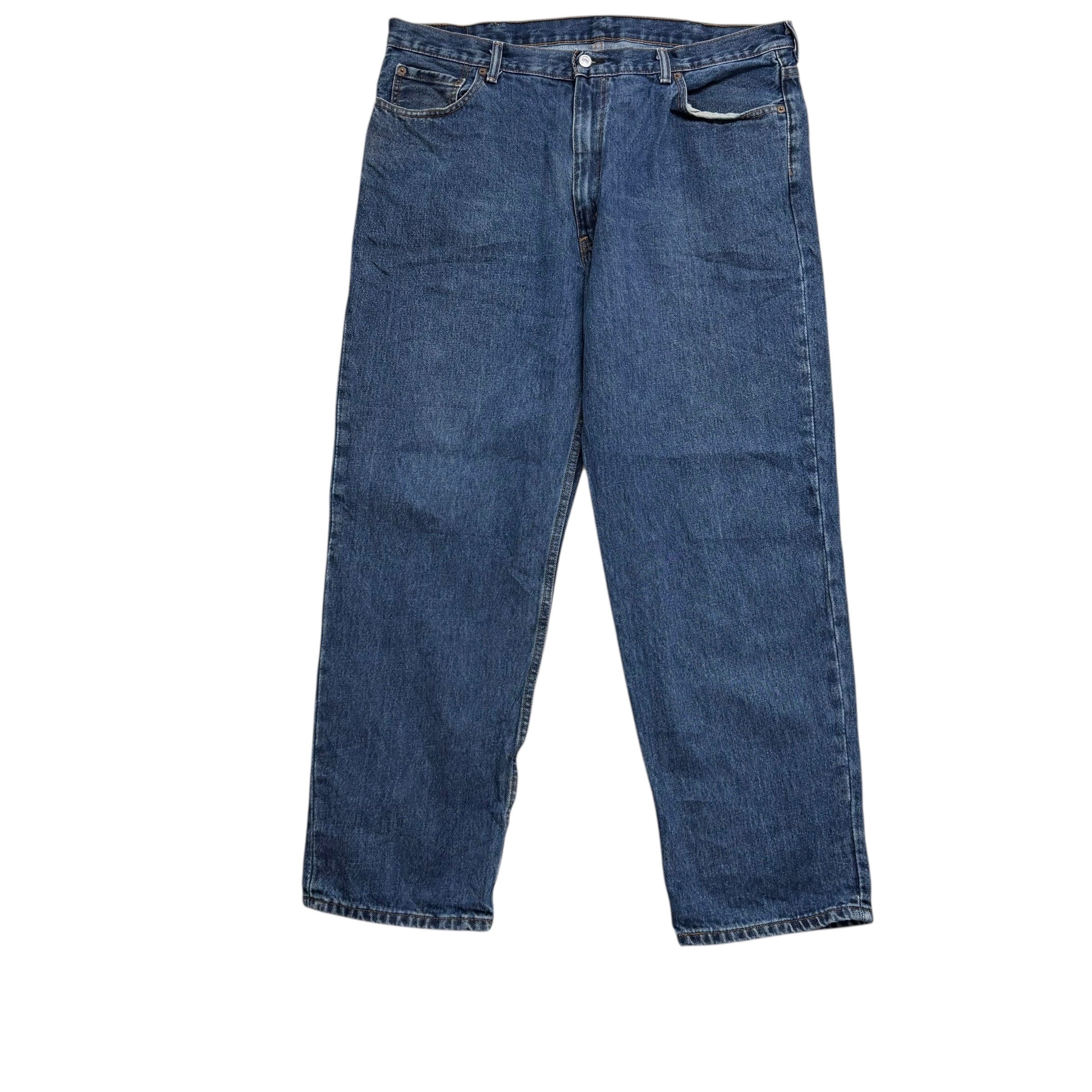 Levis 550 Jeans W40 L32 Mens Mid Blue Baggy Relaxed Straight Fit Denim (E)