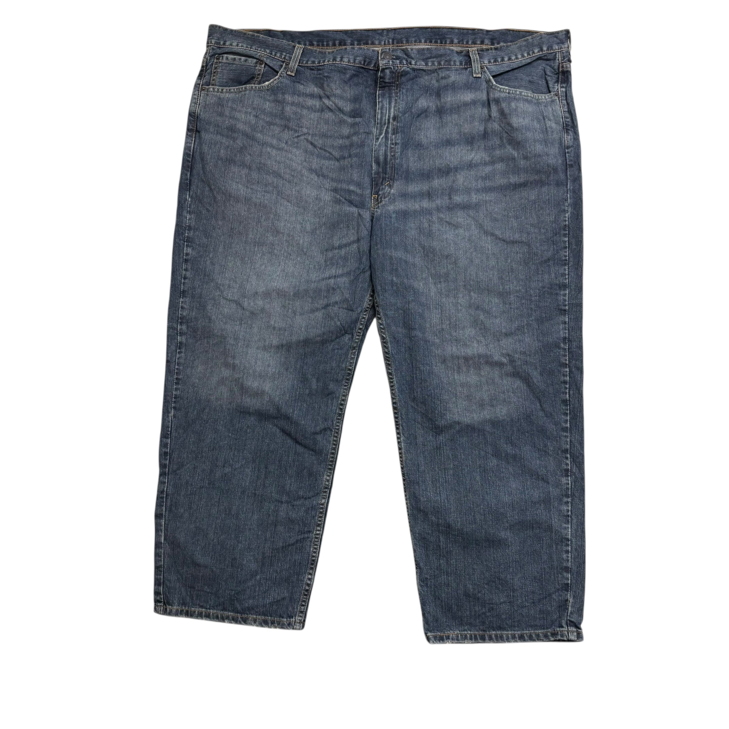 Levis 550 Jeans W52 L28 Mens Dark Blue Baggy Relaxed Straight Fit Denim (E)