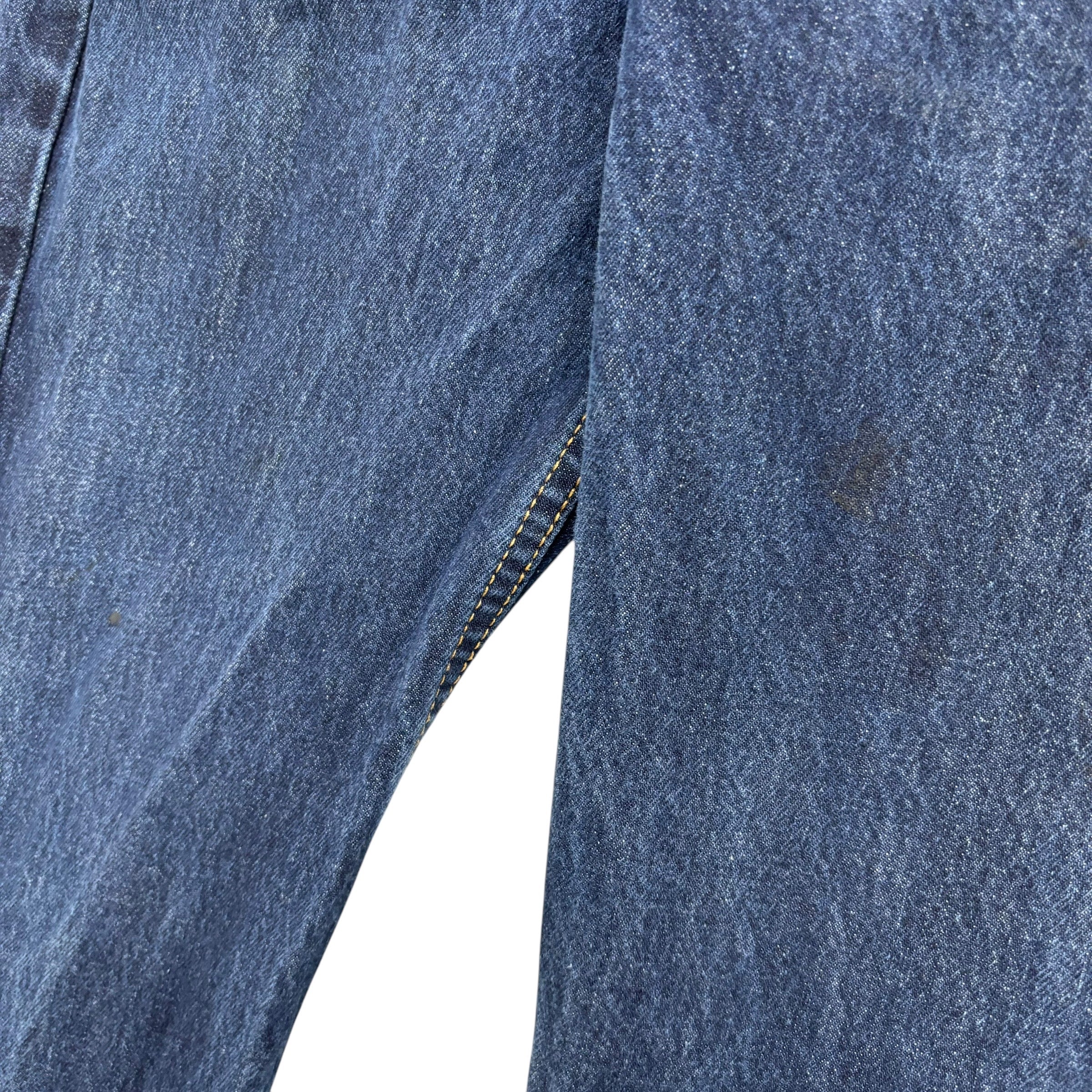 Levis 505 Jeans W33 L29 Mens Dark Blue Regular Straight Fit Denim