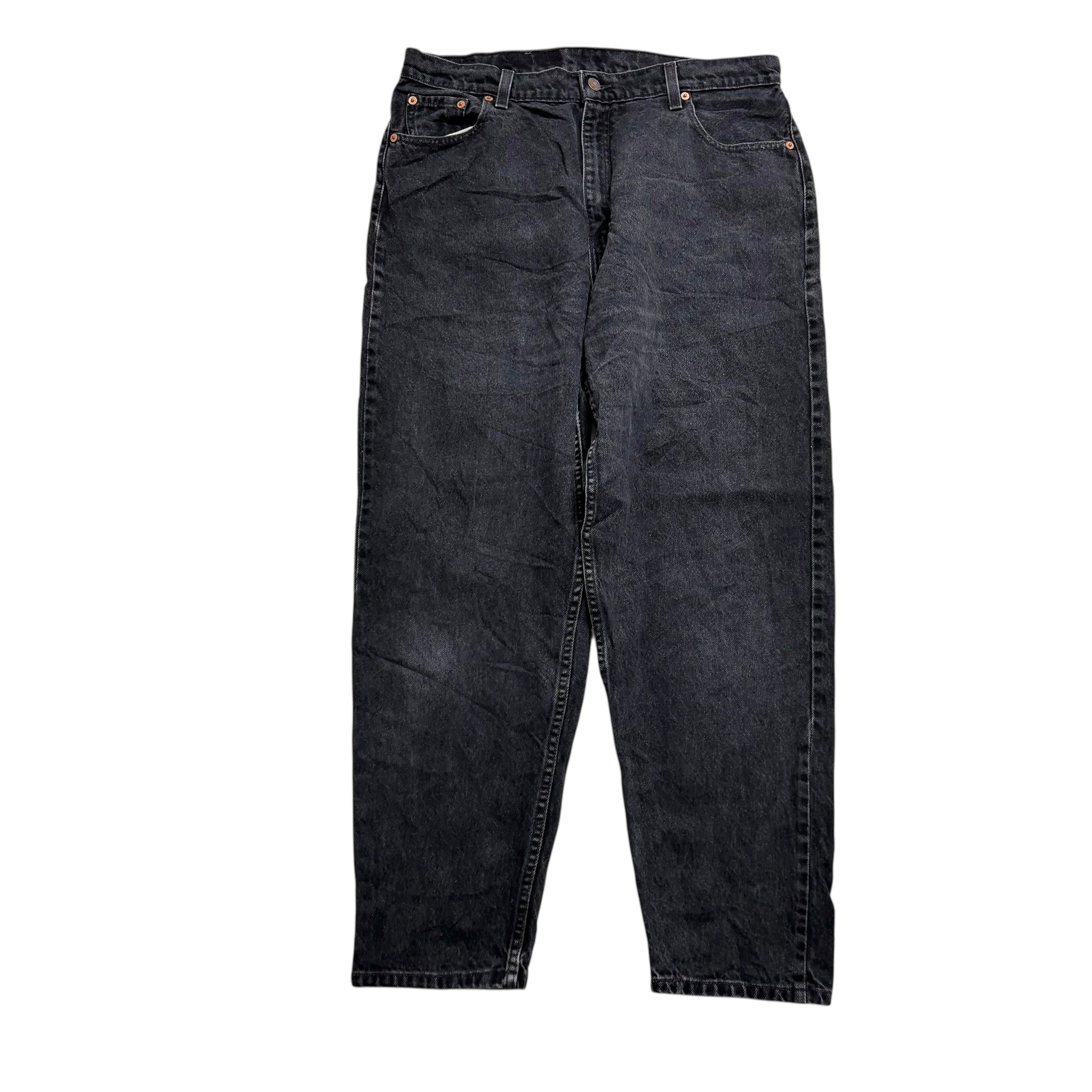 Levis 561 Jeans W34 L29 Womens Black Relaxed Tapered Made In USA Vintage (E)