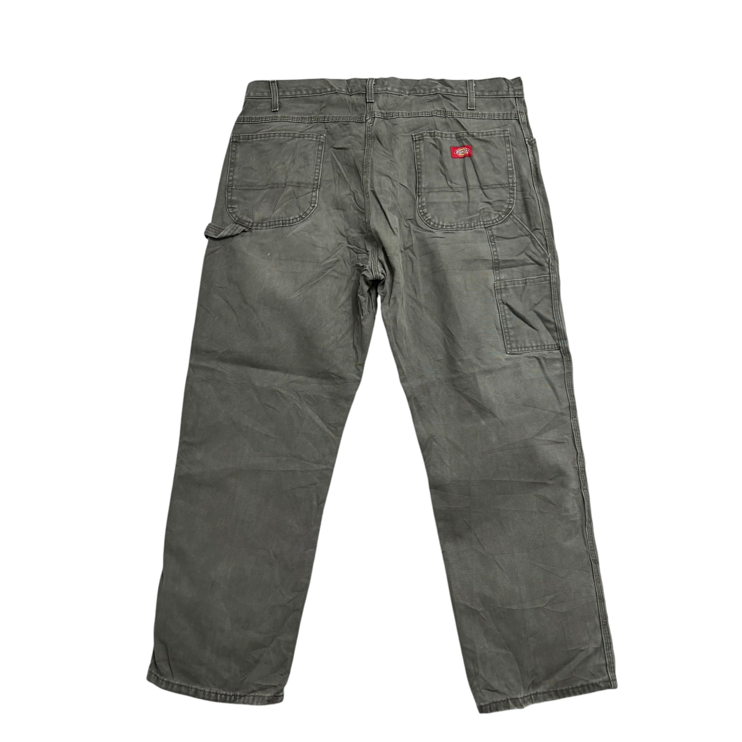 Dickies Carpenter Pants W40 L30 Mens Green Relaxed Straight Fit Trousers Jeans