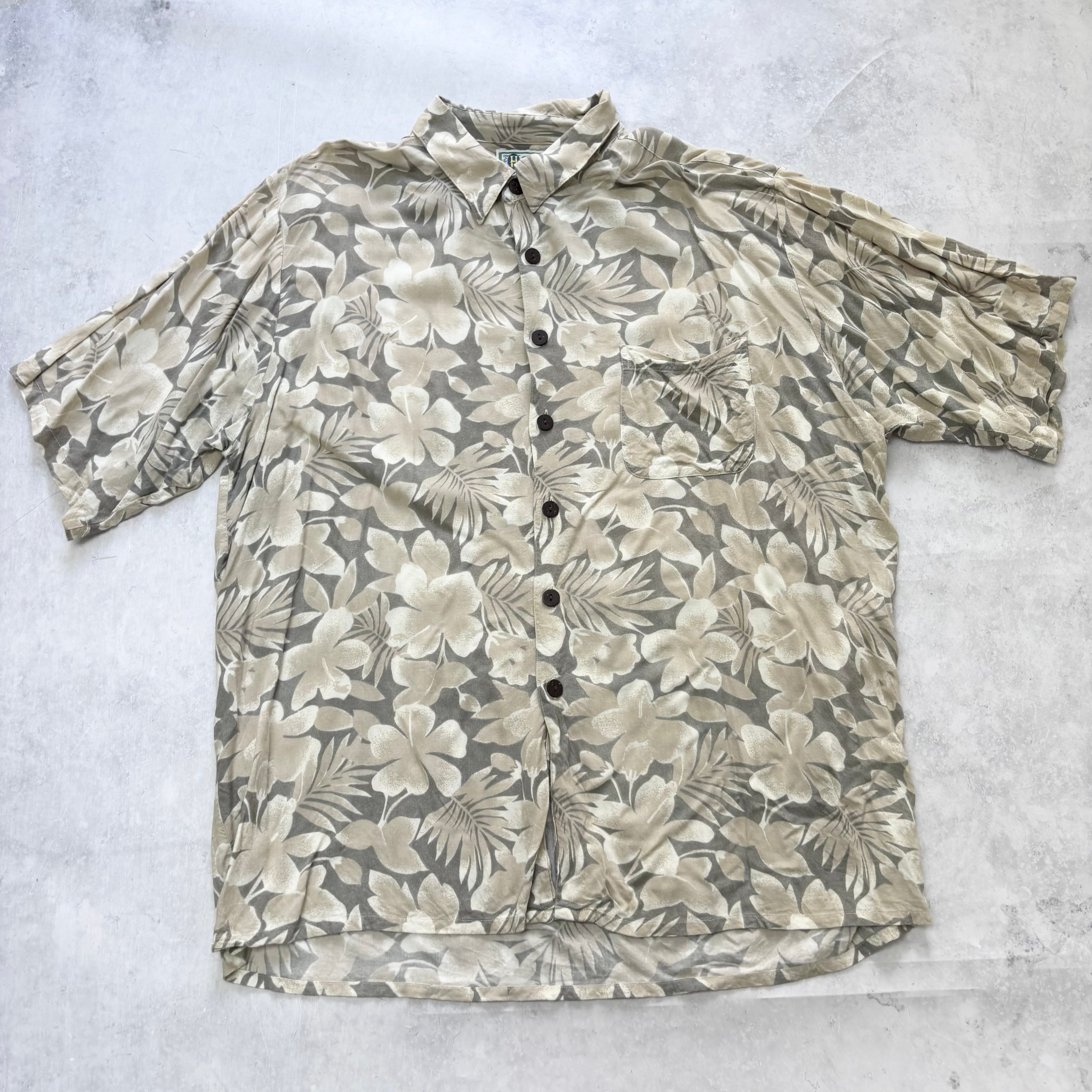 Vintage Hawaiian Shirt Mens XL Multi Floral Aloha Short Sleeve Rayon (E)