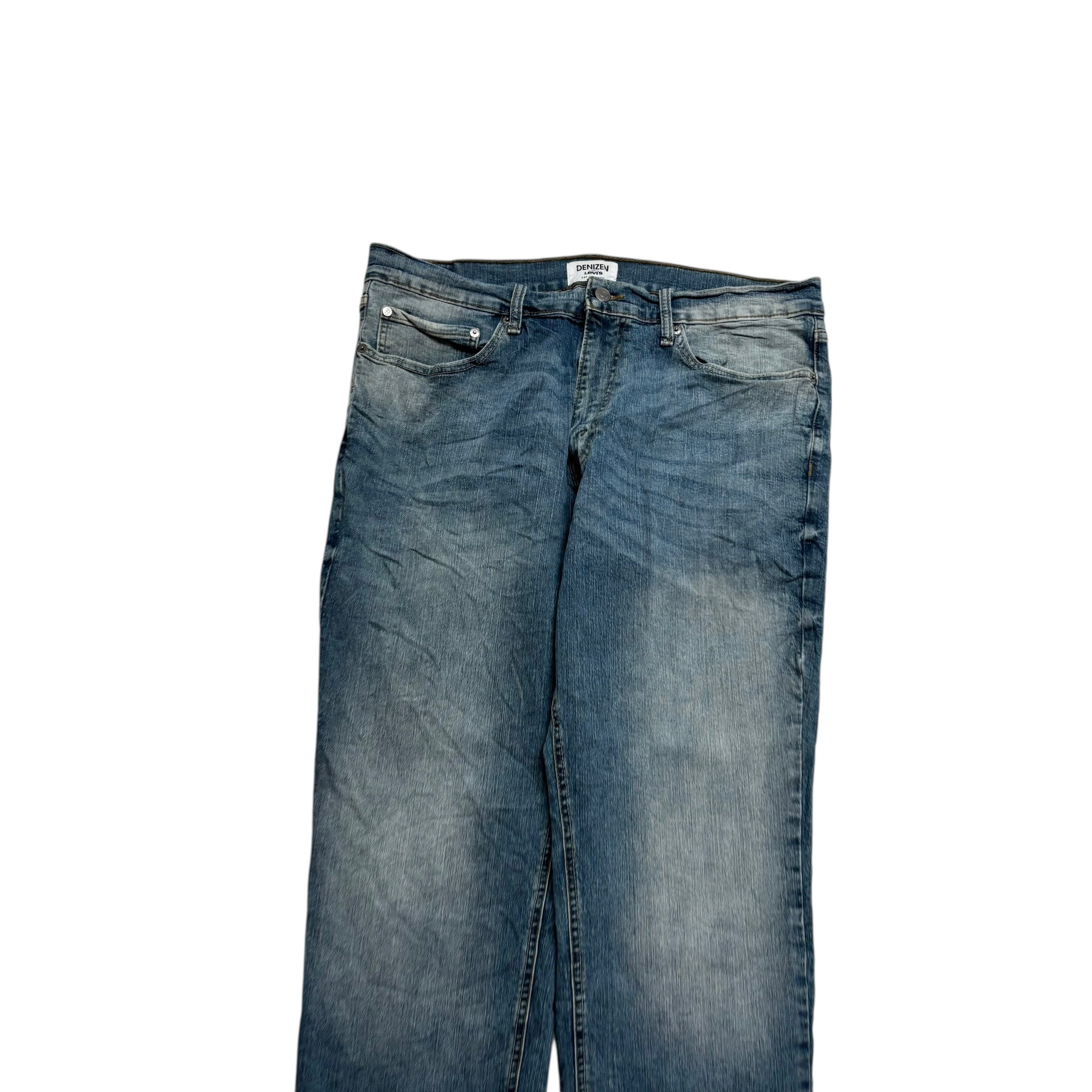 Levis Denizen Jeans W36 L31 Mens Blue Athletic Fit Stretch Denim (E)