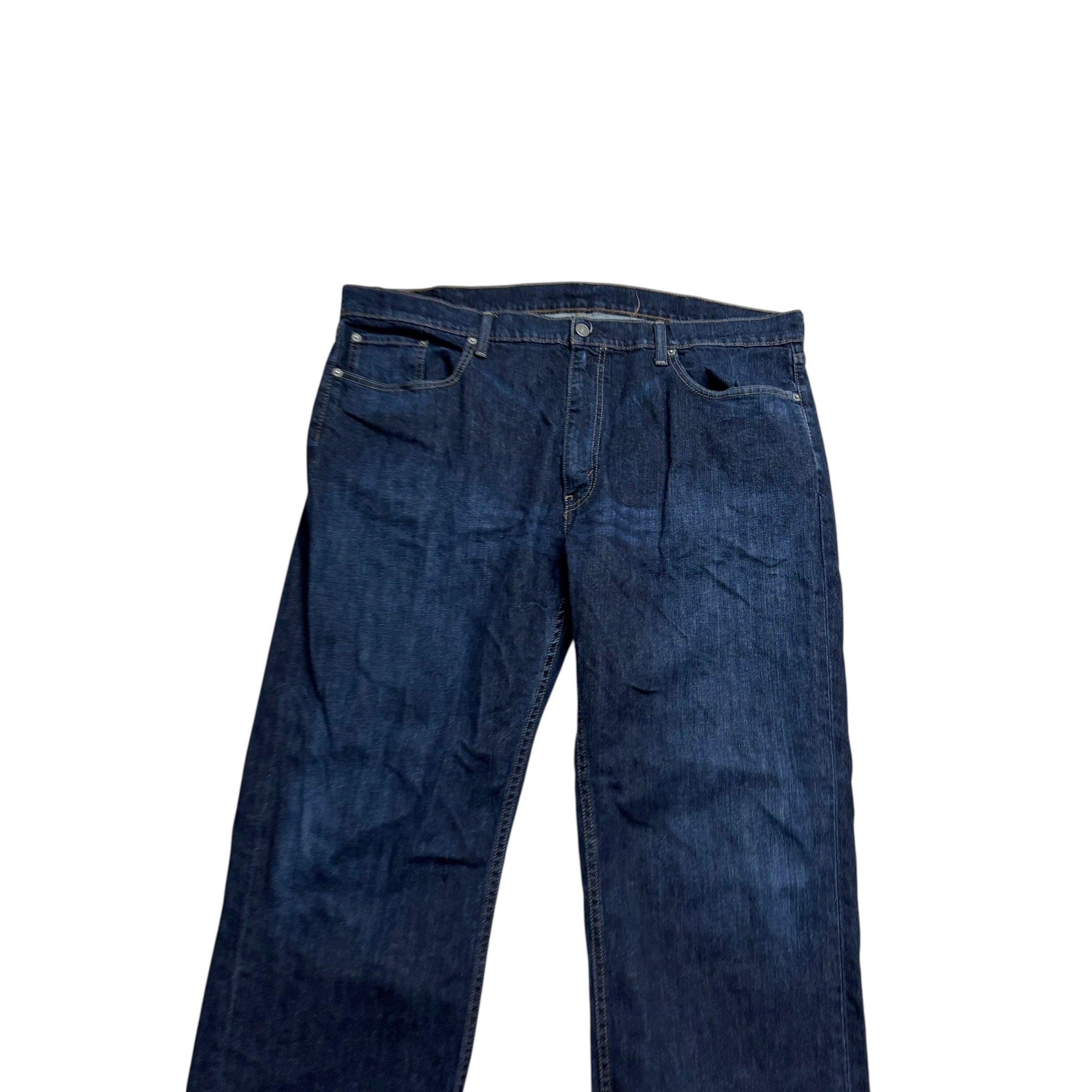 Levis 559 Jeans W42 L32 Mens Dark Blue Baggy Relaxed Straight Fit Stretch Denim