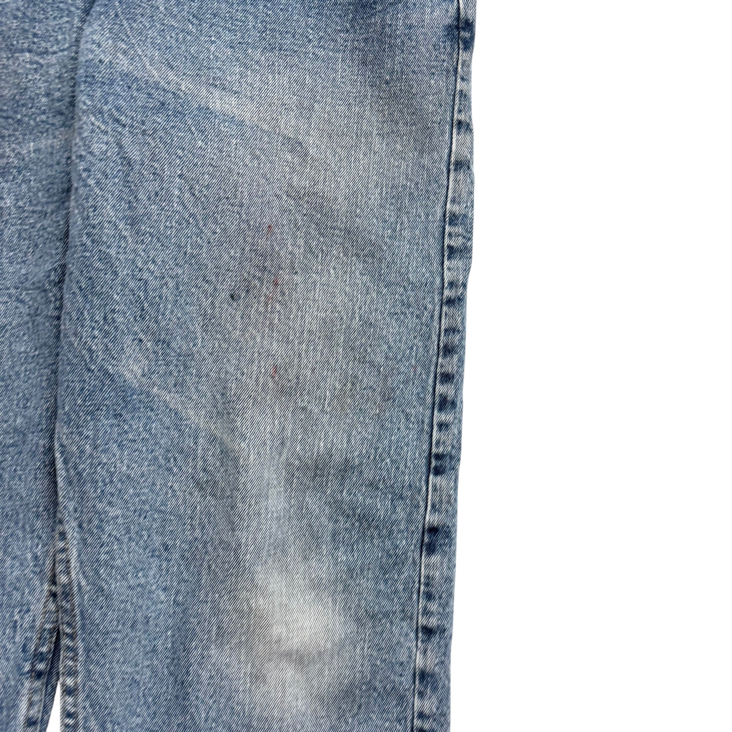 Wrangler Jeans W36 L30 Mens Light Blue Relaxed Straight Fit Stretch Denim (F)