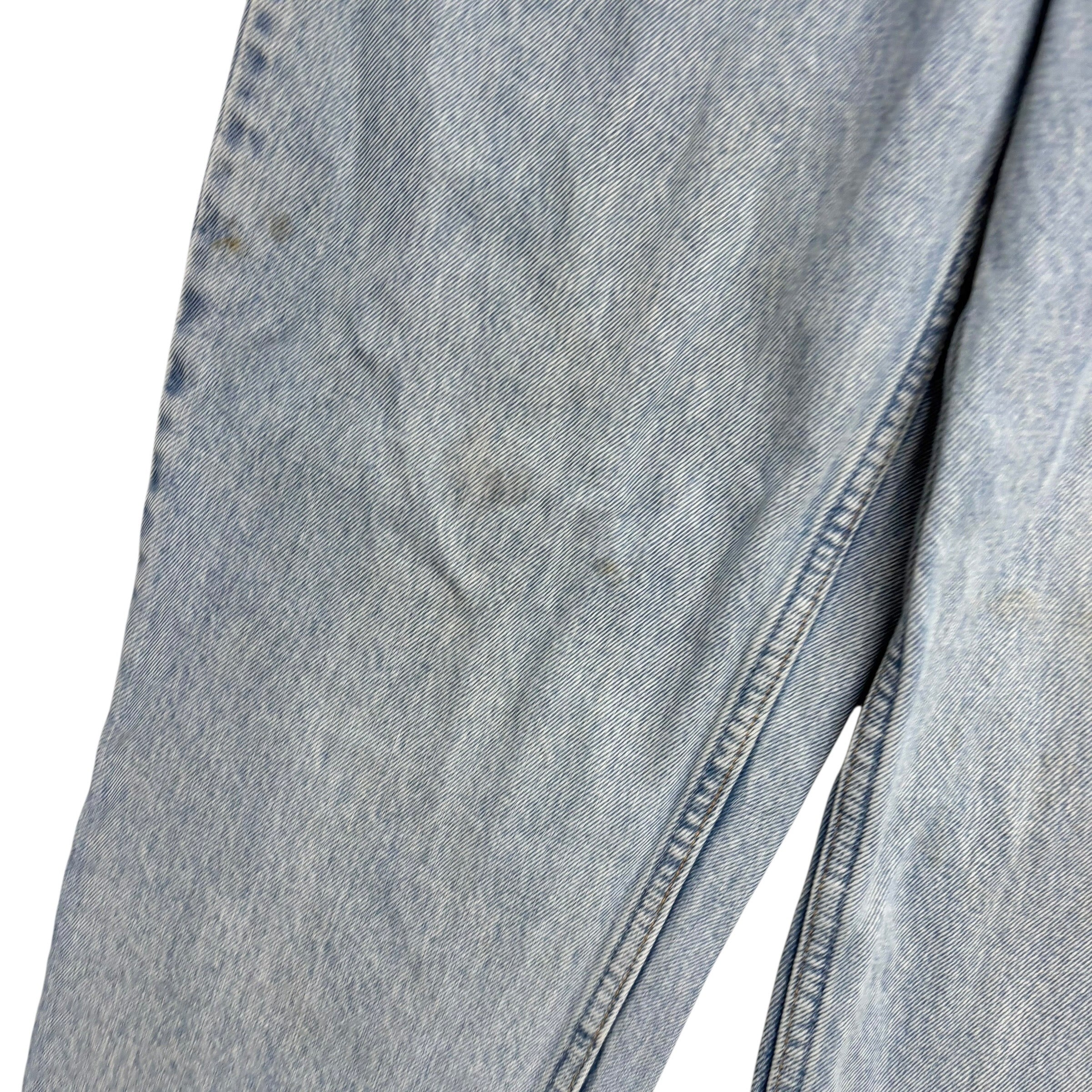 Levis 560 Jeans W29 L34 Mens Light Blue Relaxed Tapered Vintage Denim (F)