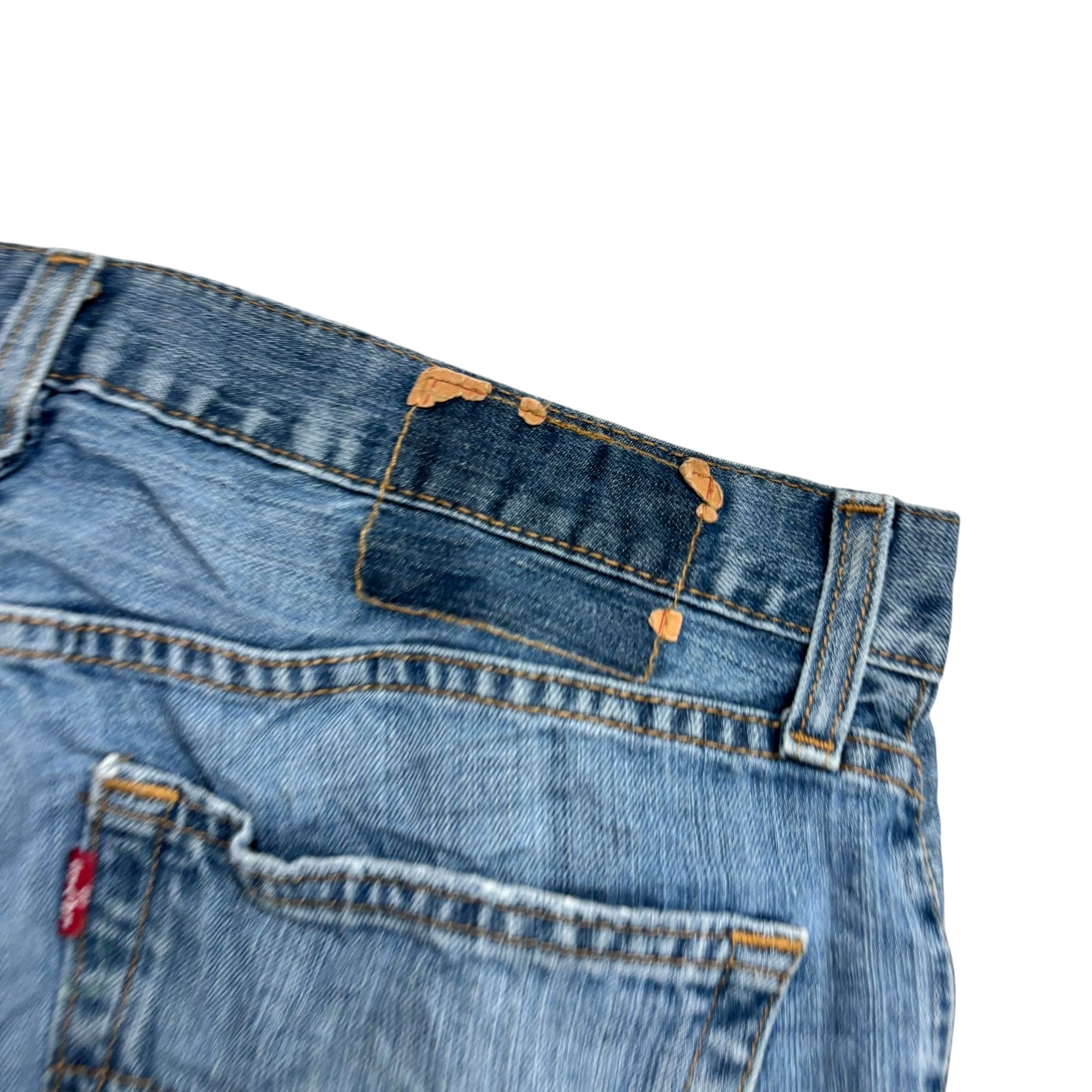 Levis 559 Jeans W32 L34 Mens Mid Blue Baggy Relaxed Straight Fit Denim (F)