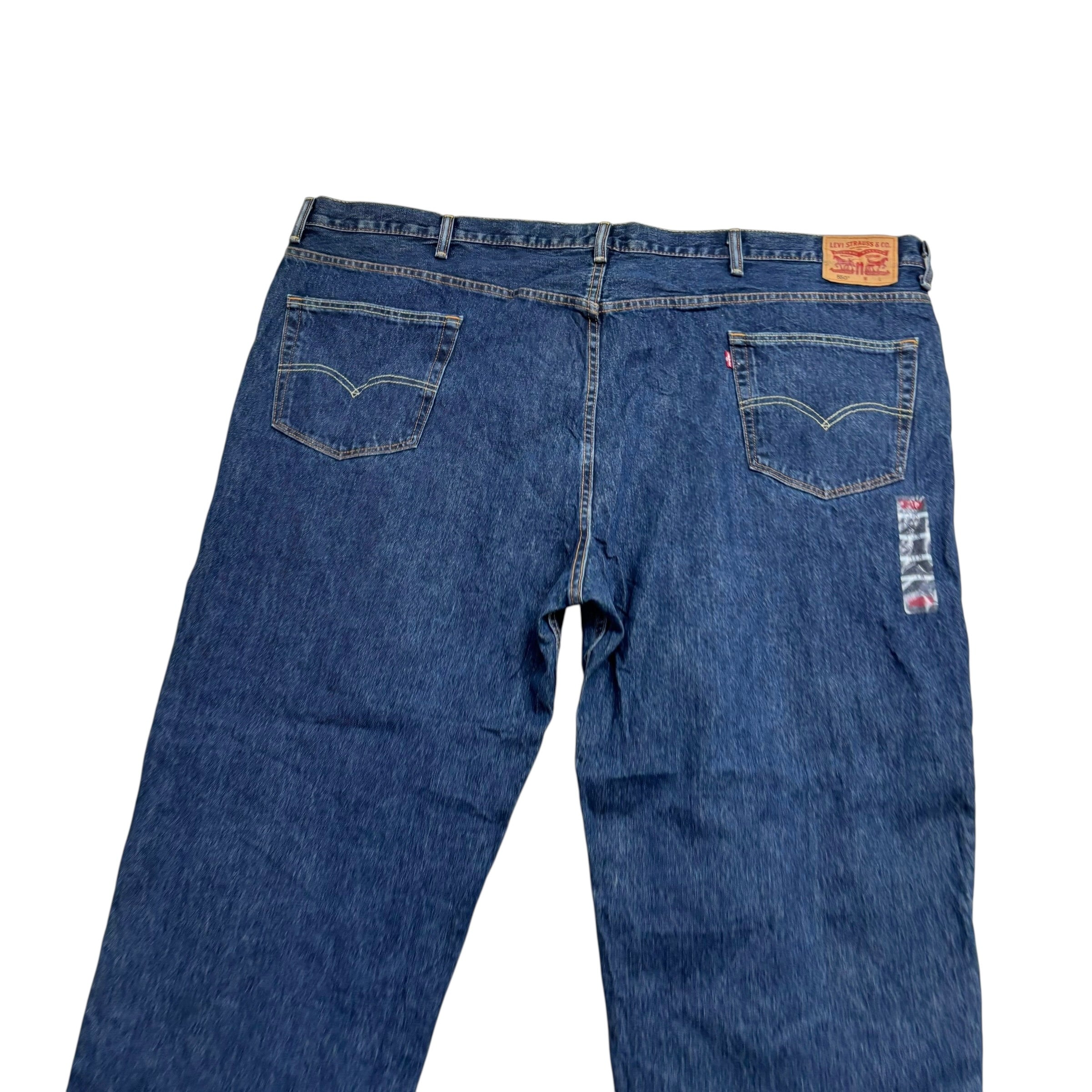 Levis 550 Jeans W56 L30 Mens Dark Blue Baggy Relaxed Straight Fit Denim (E)