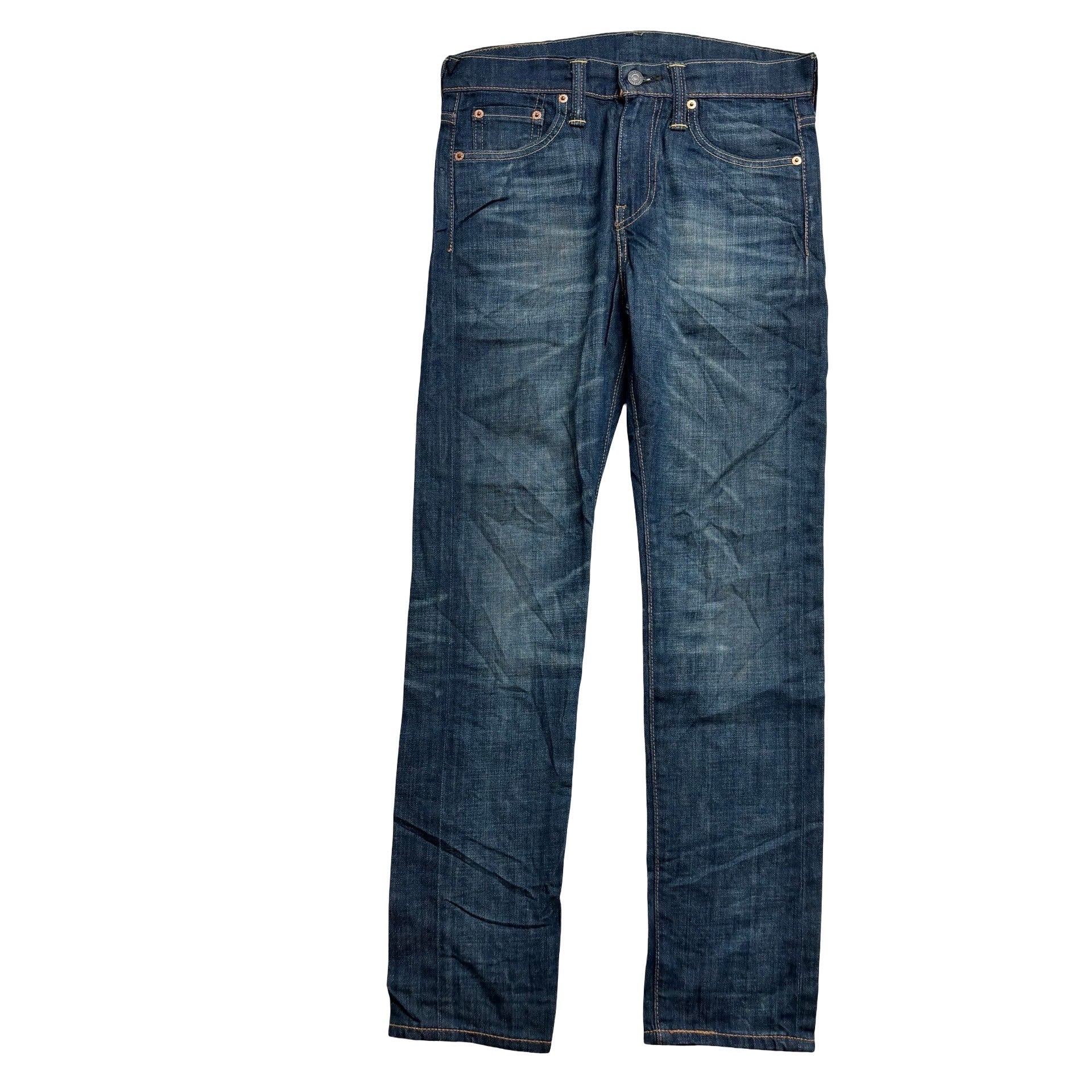 Levis 510 Jeans W29 L30 Mens Dark Blue Skinny Fit Stretch Denim (E)