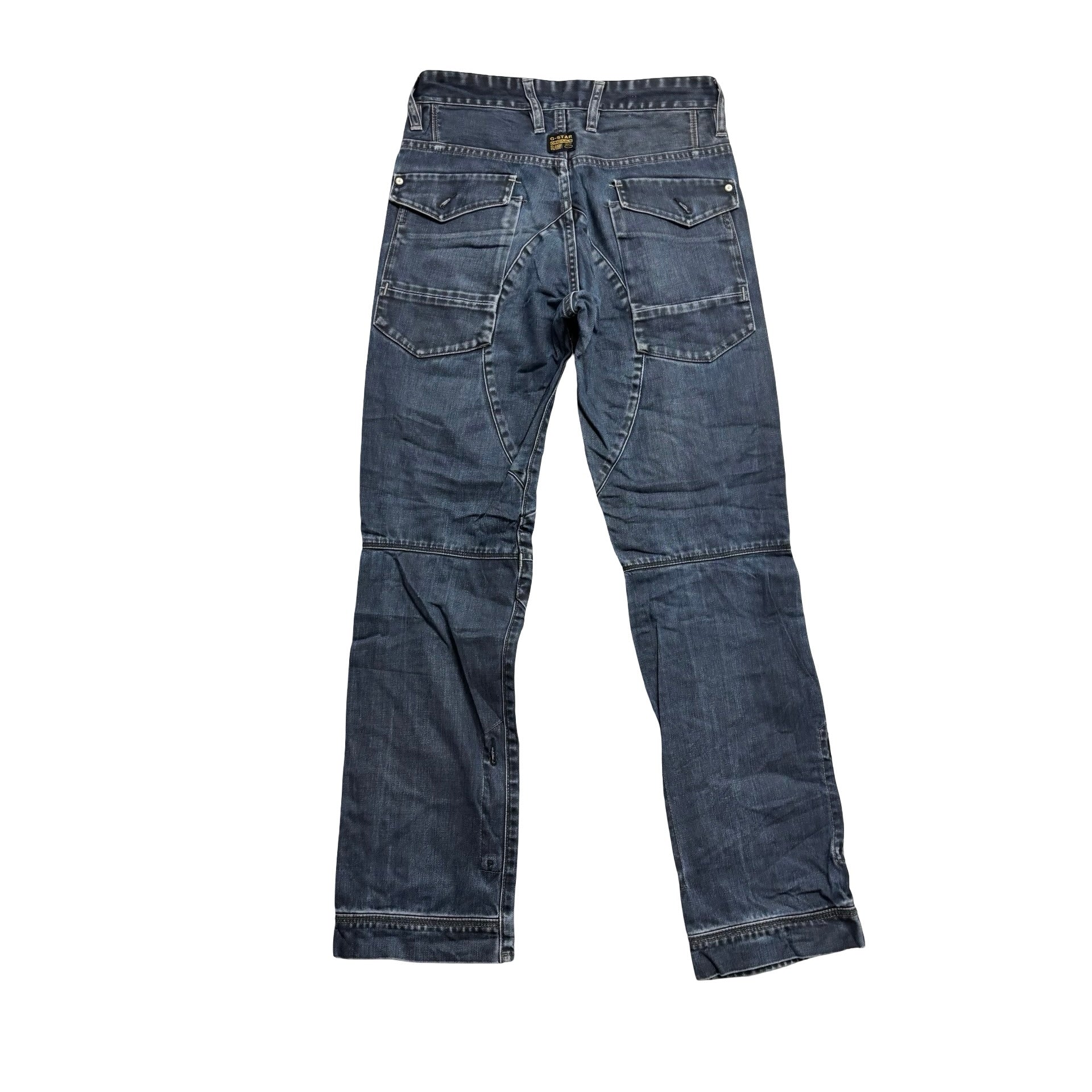 G Star Raw 3D Tapered Jeans W28 L32 Mens Dark Blue Denim