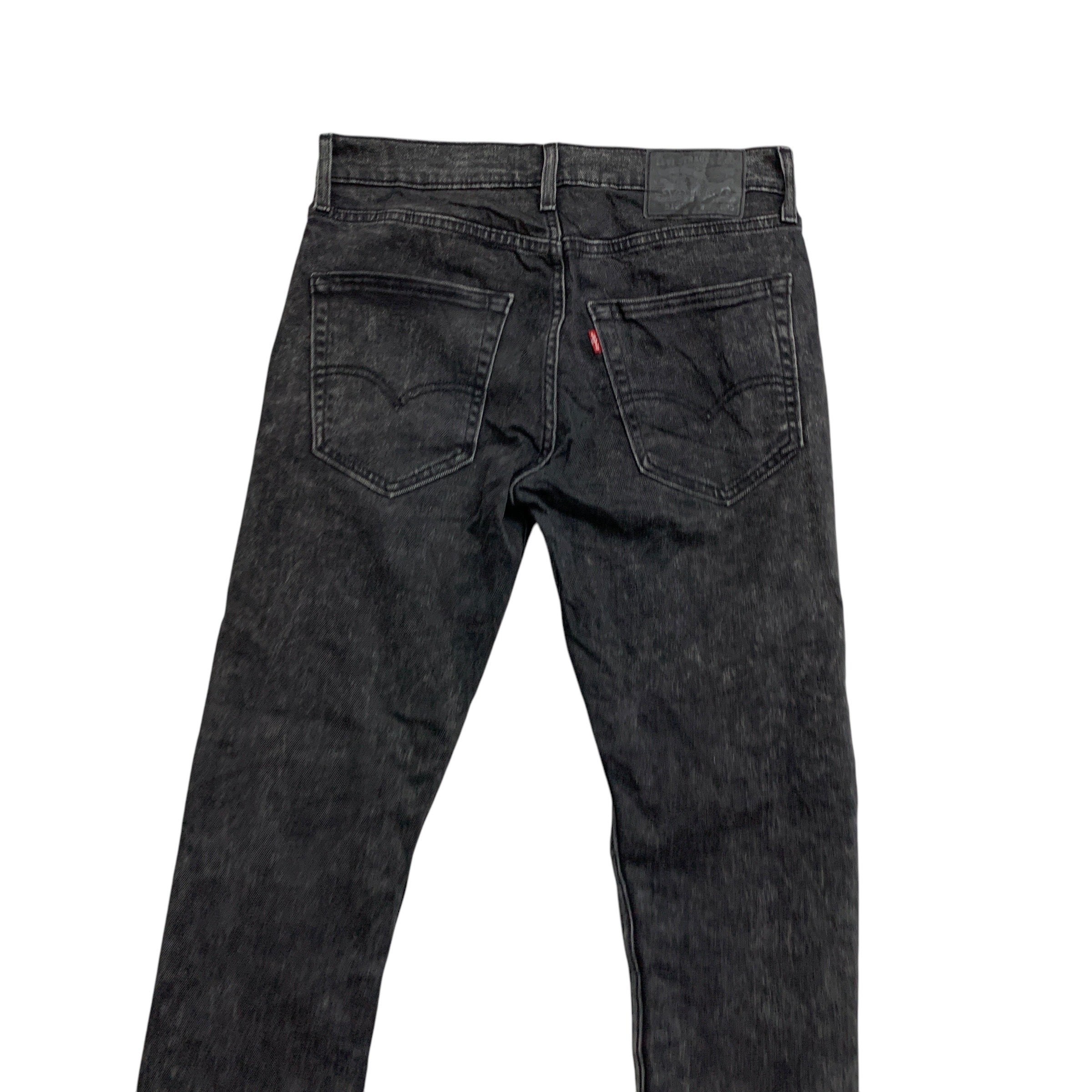 Levis 512 Jeans W30 L30 Mens Black Slim Tapered Fit Stretch Denim (E)