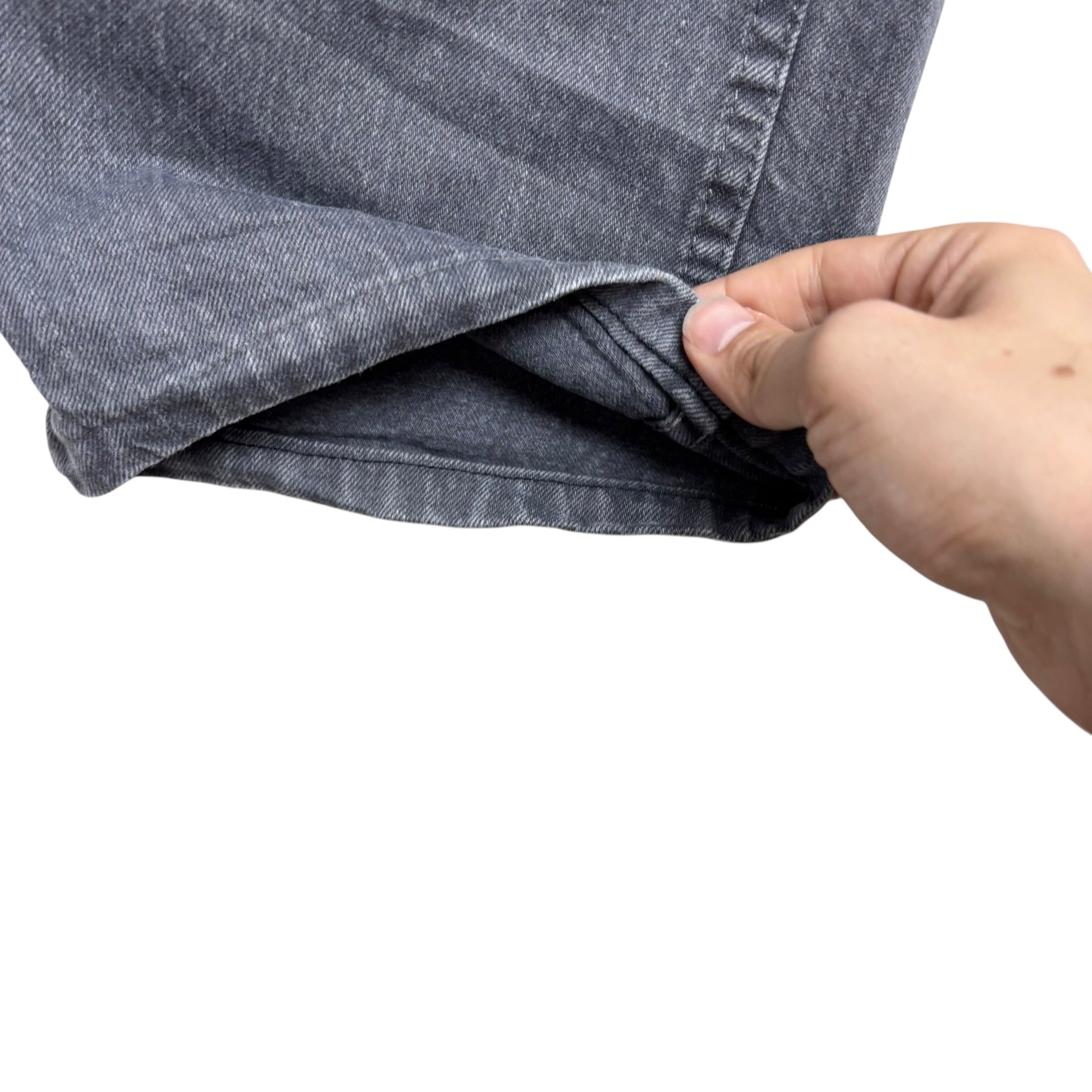 Wrangler Jeans W40 L30 Mens Grey Relaxed Straight Fit Vintage Denim (E)