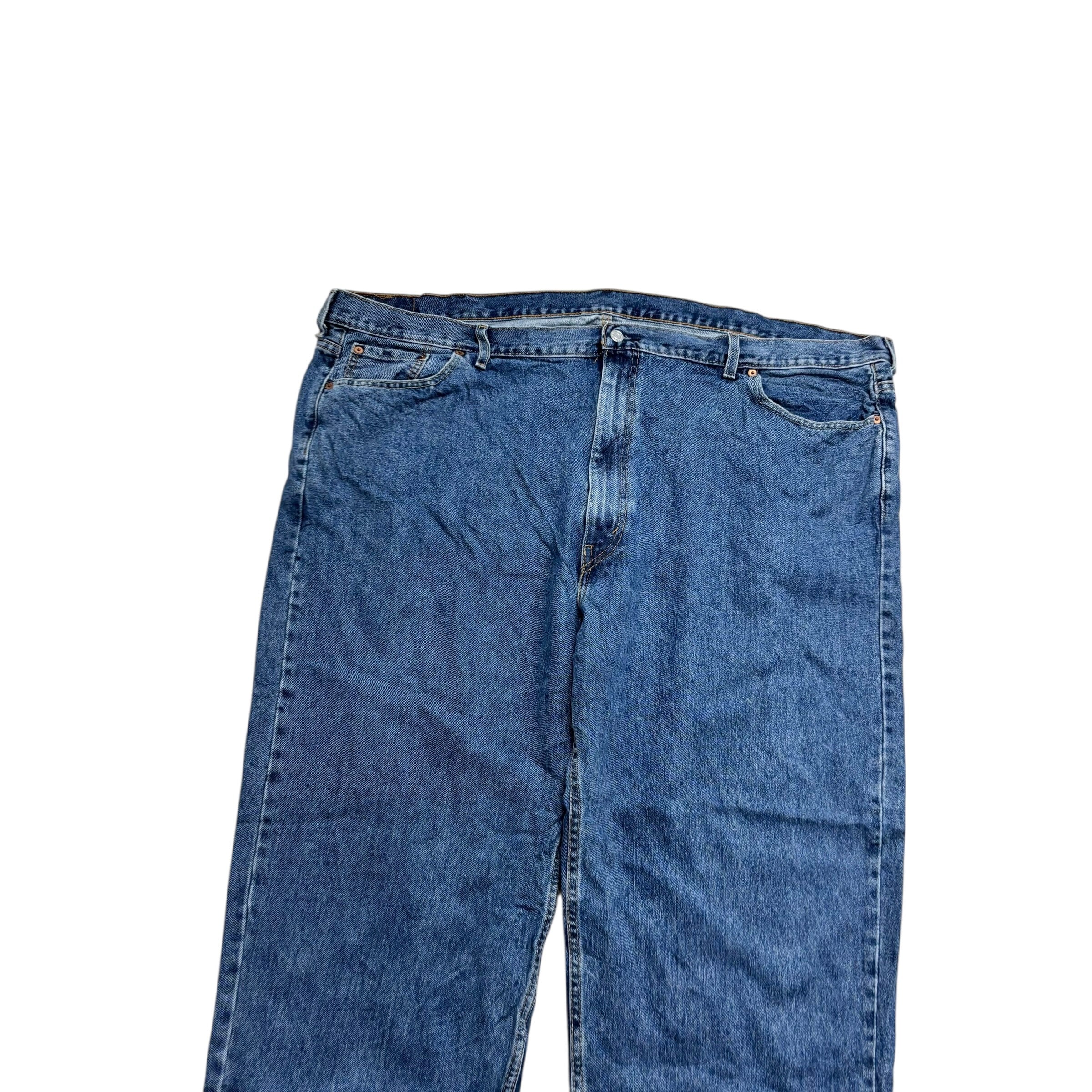 Levis 550 Jeans W52 L29 Mens Mid Blue Baggy Relaxed Straight Fit Denim (E)