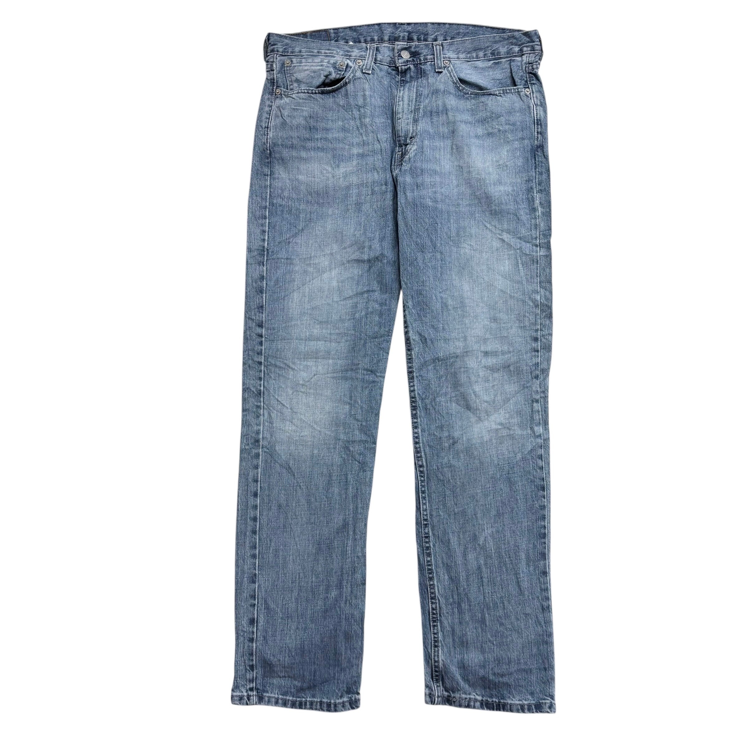 Levis 514 Jeans W35 L32 Mens Mid Blue Regular Straight Fit Denim