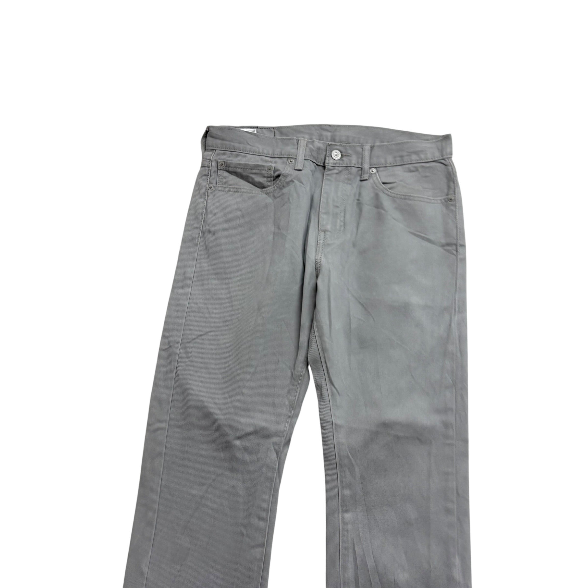 Levis 513 Jeans W32 L30 Mens Grey Slim Straight Fit Denim (E)