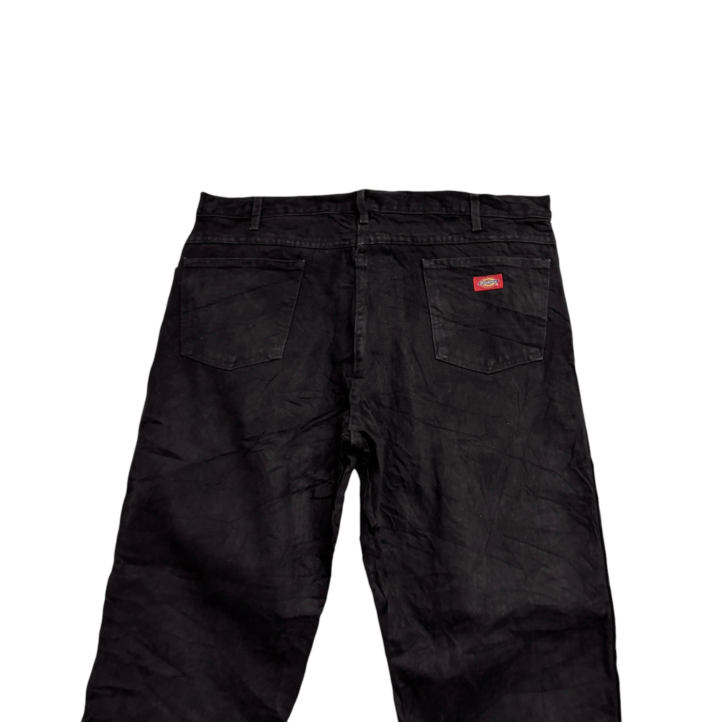 Dickies Jeans W40 L34 Mens Black Relaxed Straight Fit Denim (E)