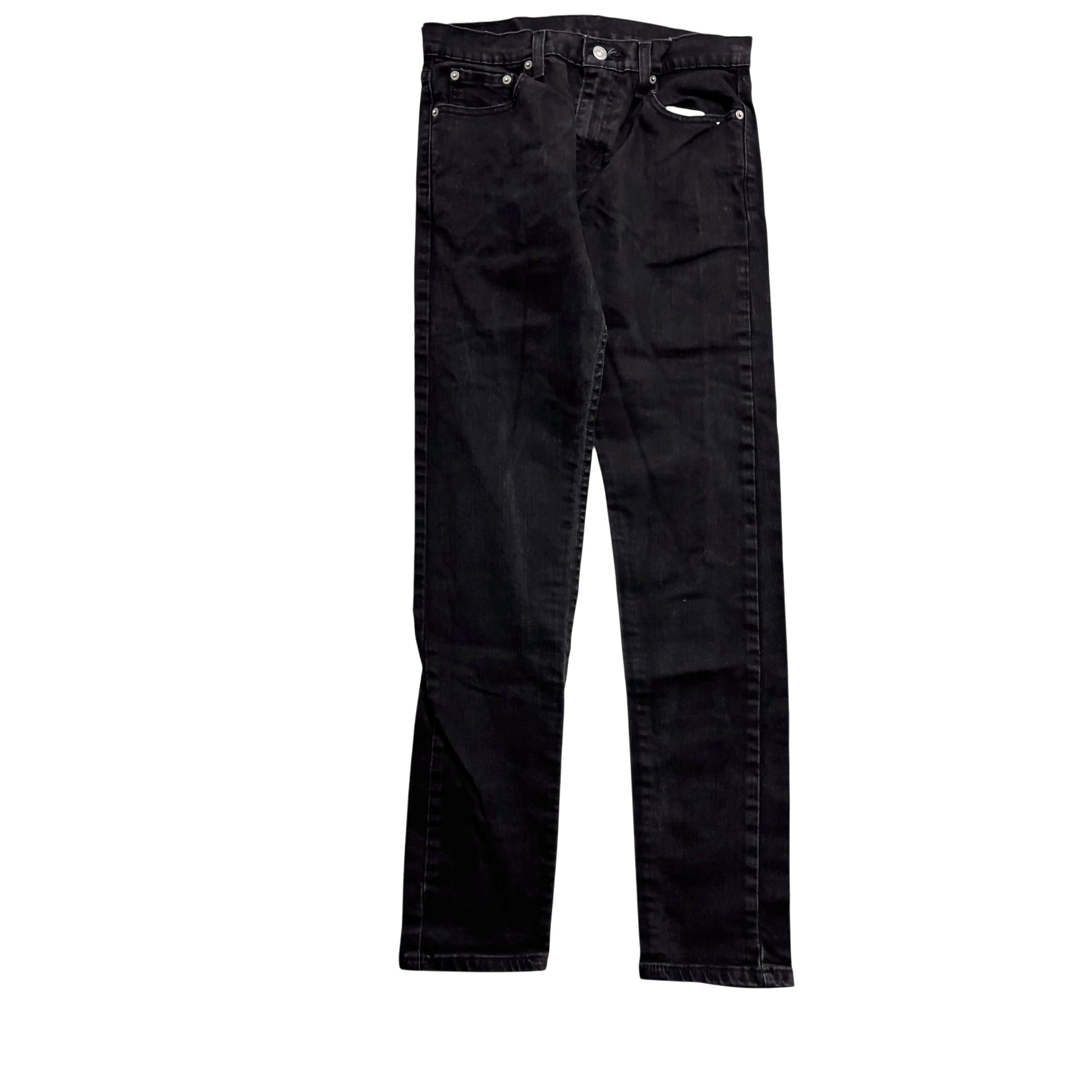 Levis 512 Jeans W29 L31 Mens Black Slim Tapered Fit Stretch Denim (E)