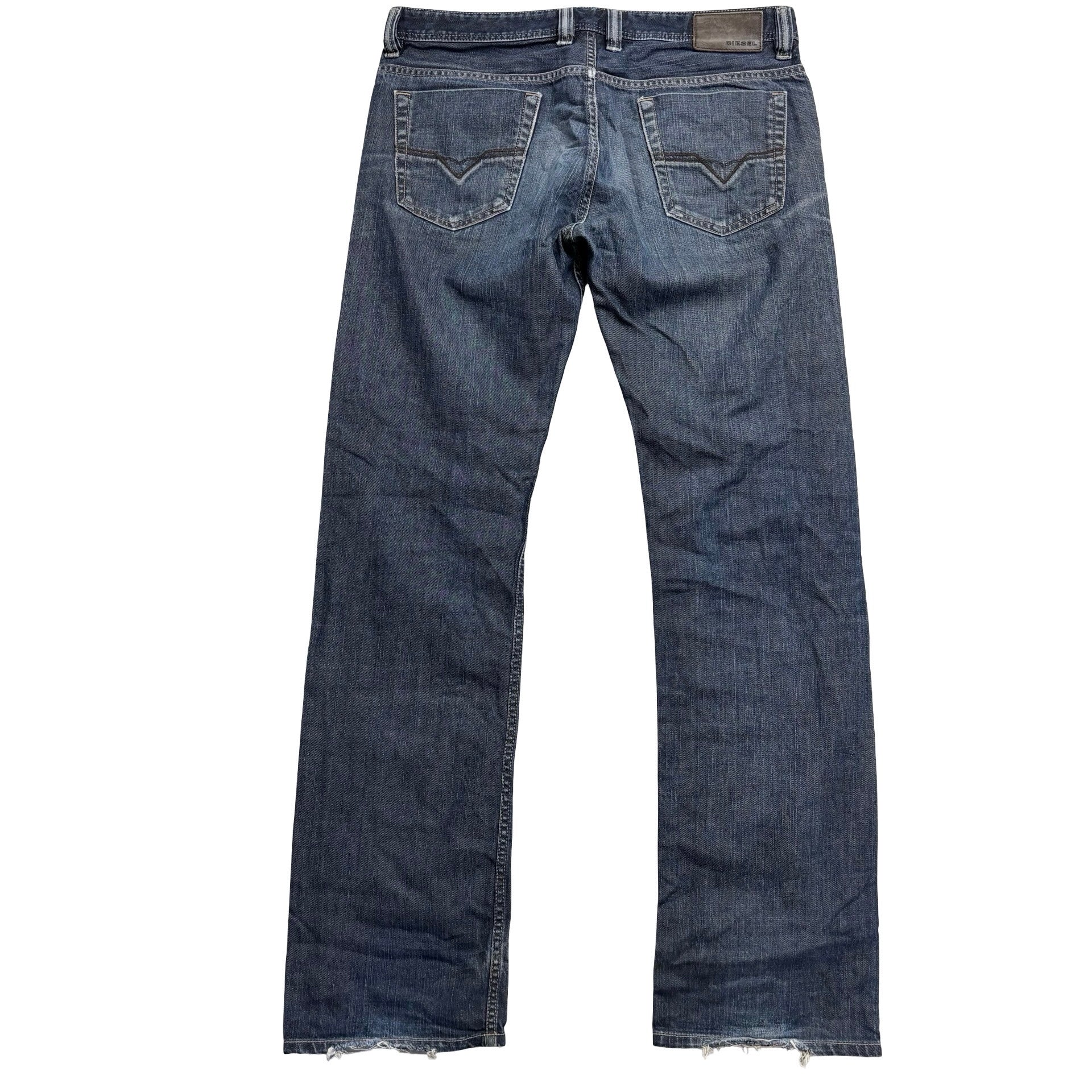 Diesel Viker R Box Jeans W33 L34 Mens Dark Blue Regular Straight Fit Denim