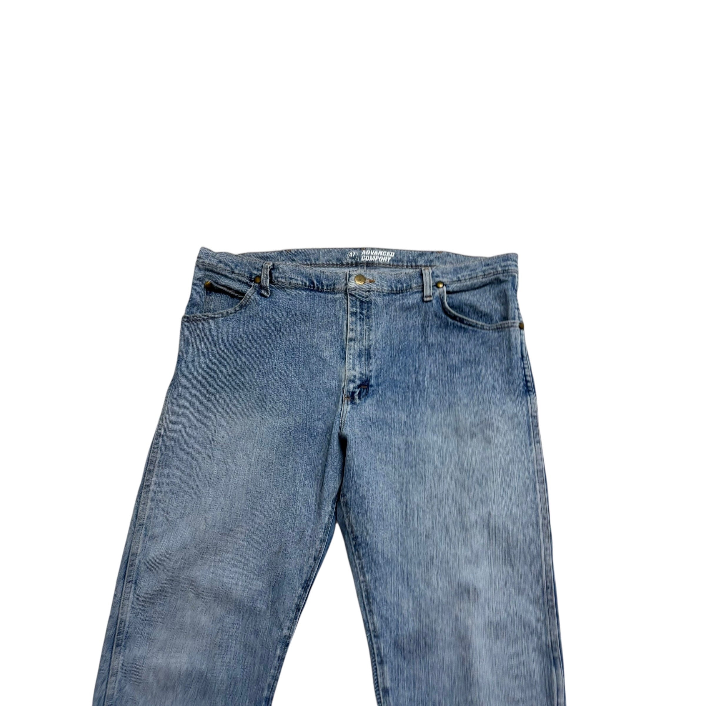 Wrangler Jeans Cowboy Cut W40 L32 Mens Light Blue Advanced Comfort Regular